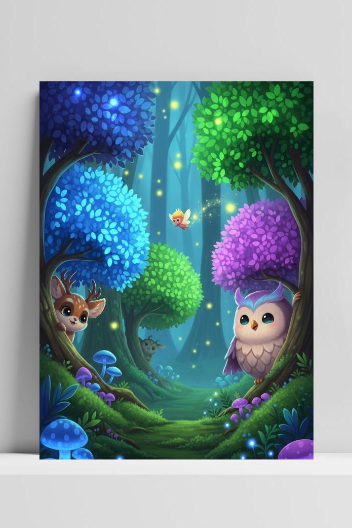Magical Forest Animals poster van 25 Artstreet