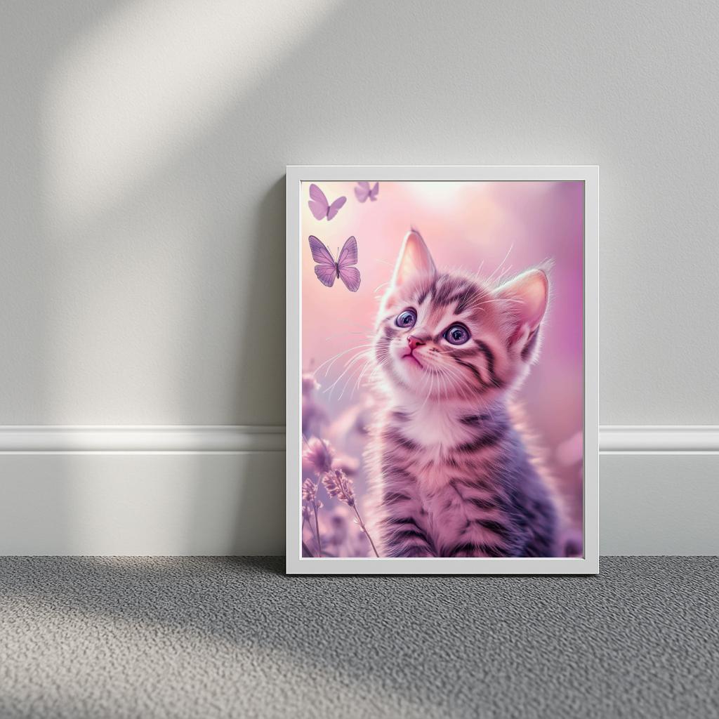 Kitten Butterfly poster sfeerbeeld 3
