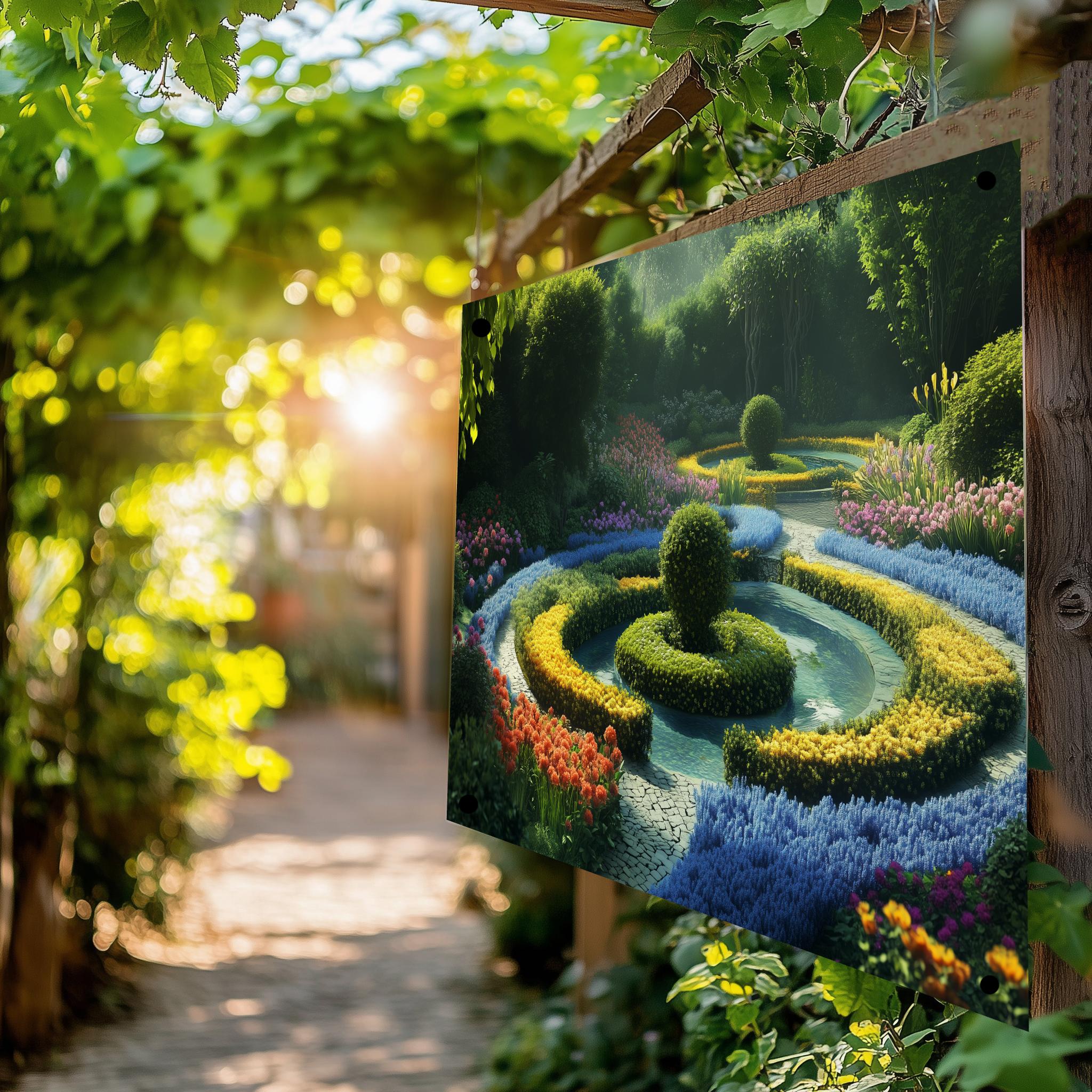 Tuinposter Doolhof sfeerbeeld 4