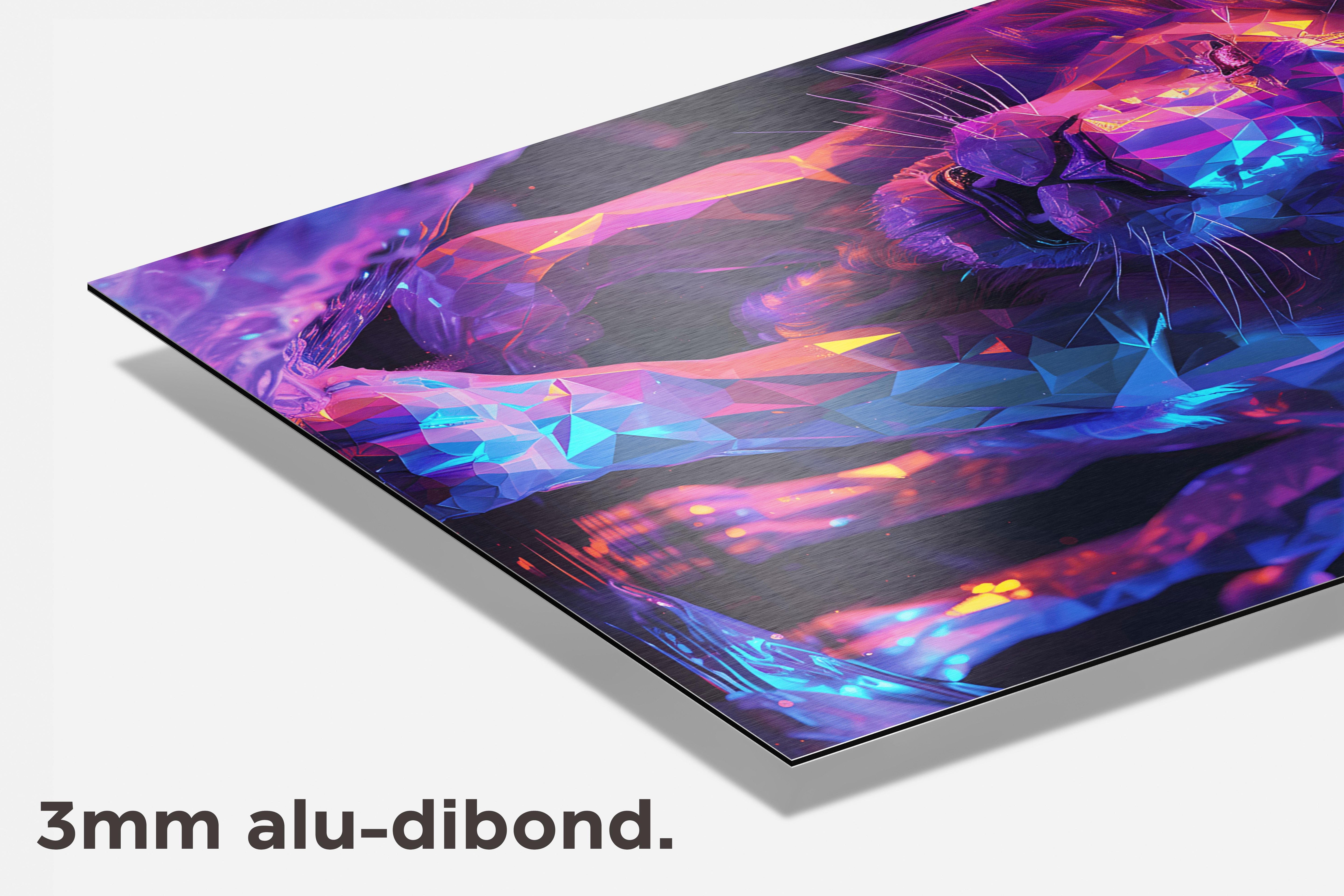 Leeuw Low Poly dibond detail