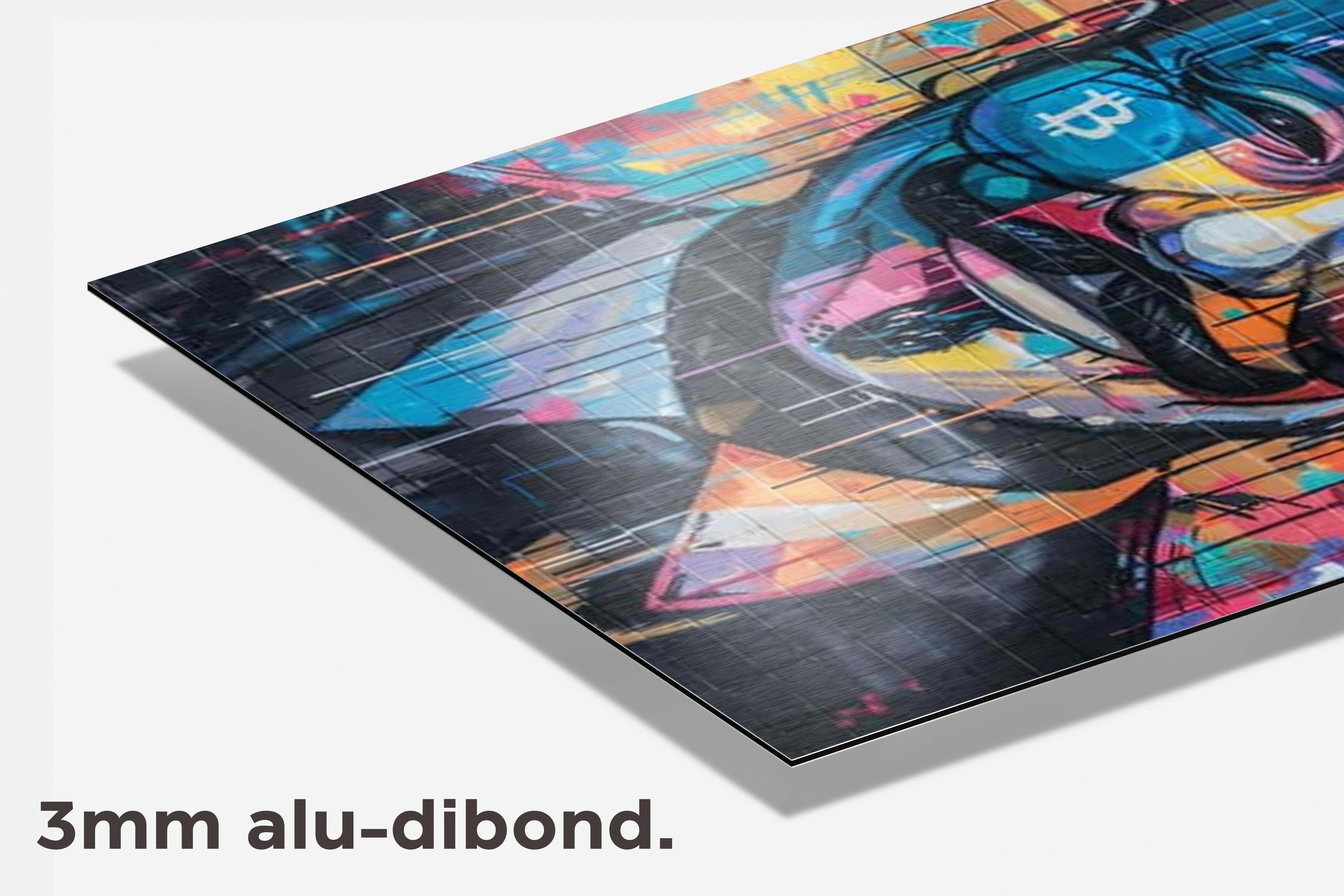 Bitcoin dibond detail