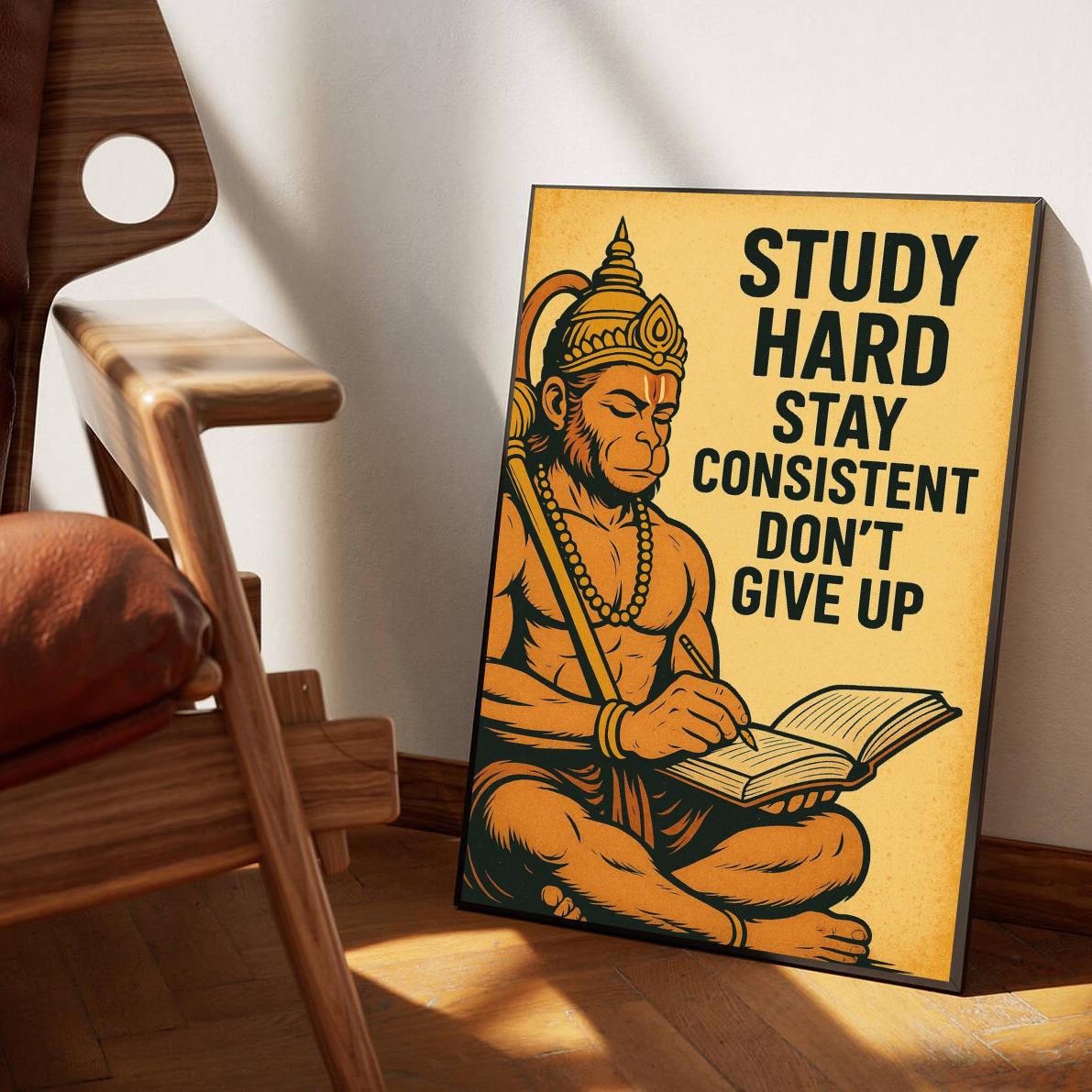 Study Hard Text poster sfeerbeeld 1