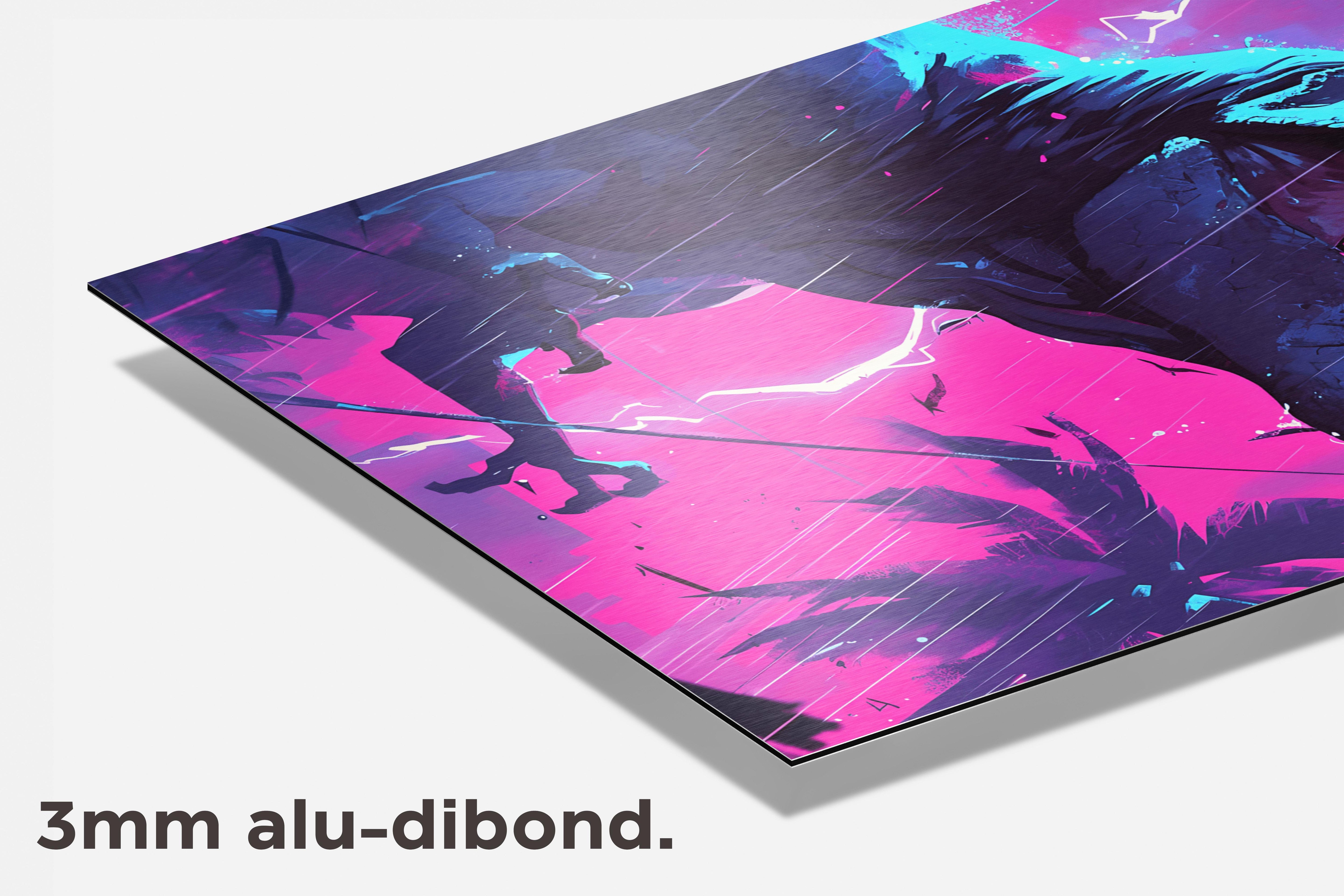 T Rex Brul dibond detail