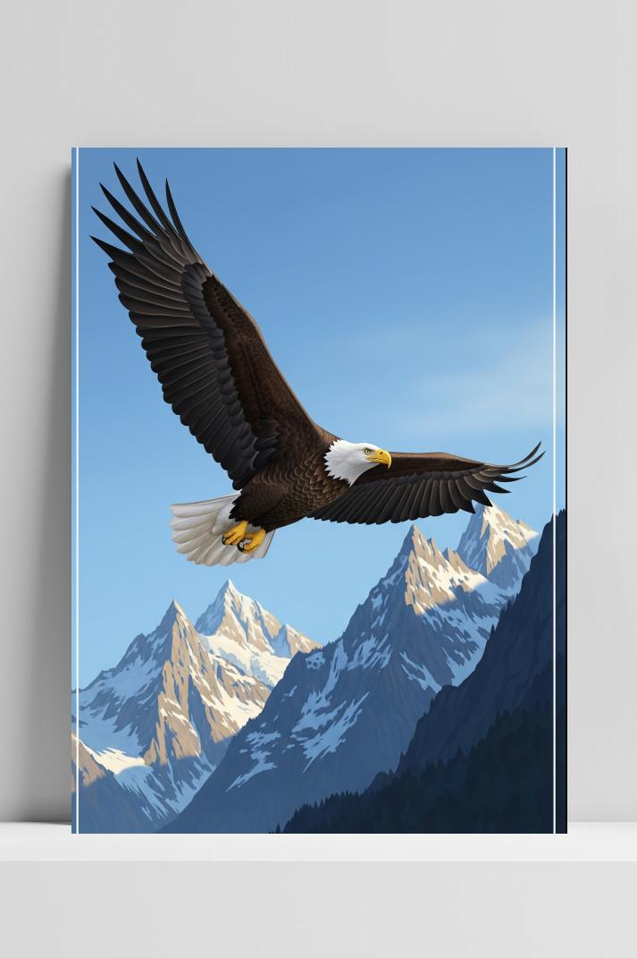 Eagle Flying poster van 25 Artstreet