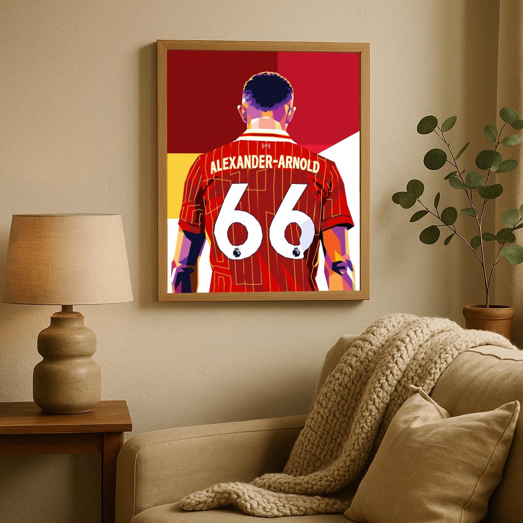 Trent Alexander-Arnold Pop Art poster sfeerbeeld 2