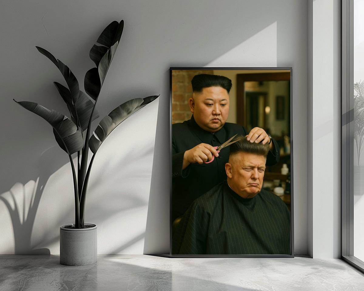 Kim Jong Un Donald Trump poster van 25 Artstreet