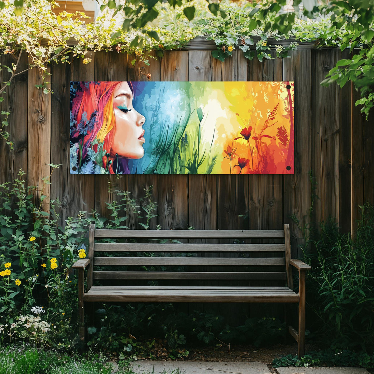 Affiche de Jardin Déesse de la Nature dans un intérieur