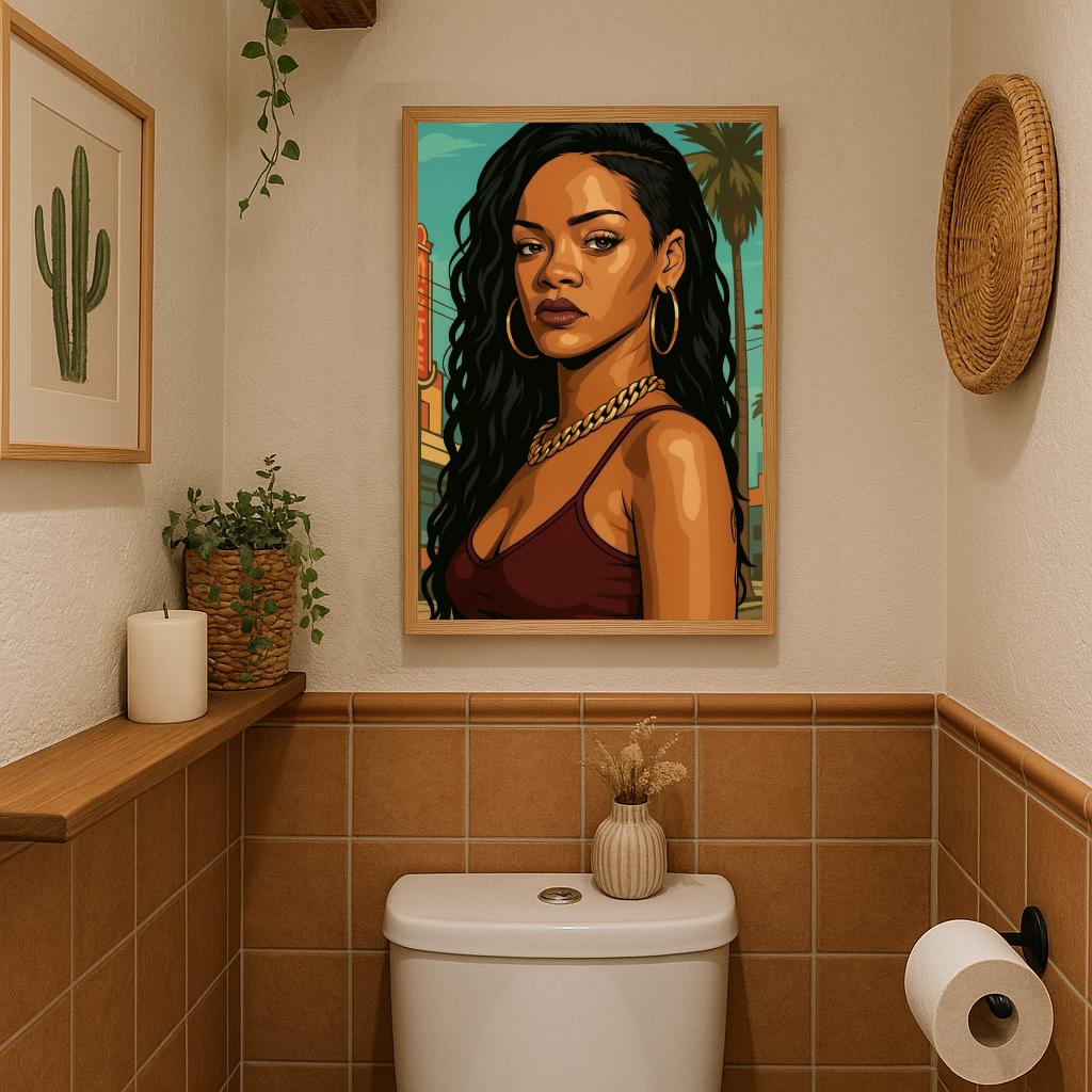 Rihanna Pop Art poster sfeerbeeld 3