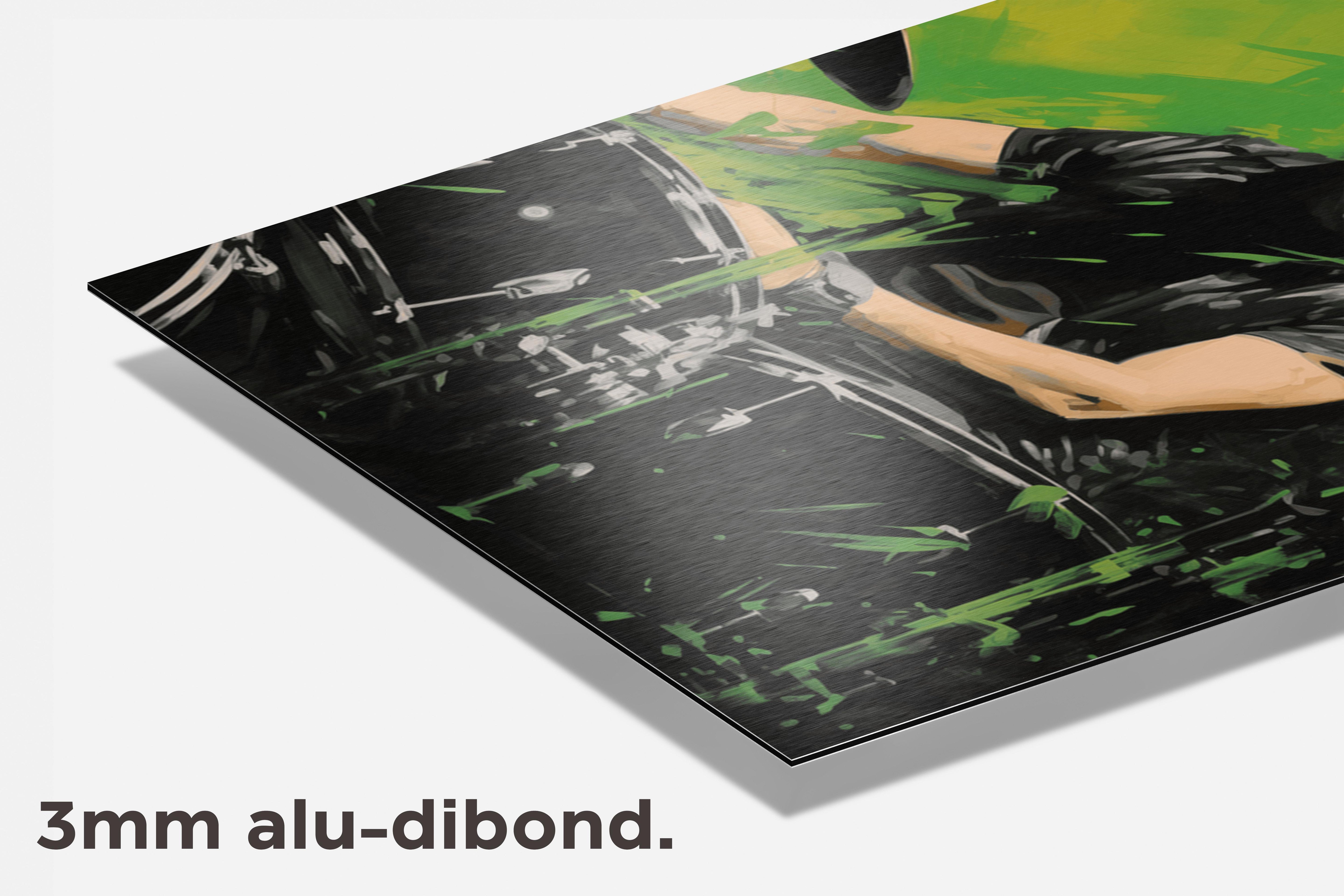 Lars Ulrich Metallica dibond detail