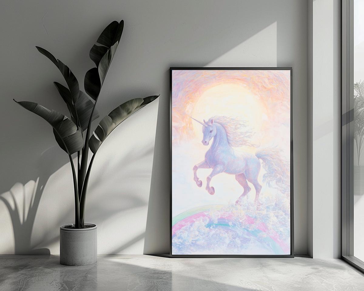 Unicorn Pastel poster van 25 Artstreet