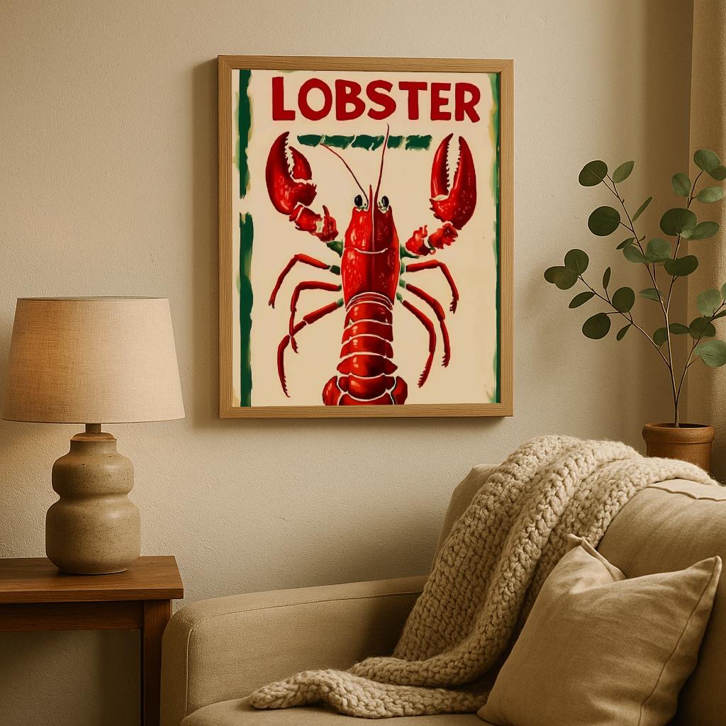 Lobster Text poster sfeerbeeld 2