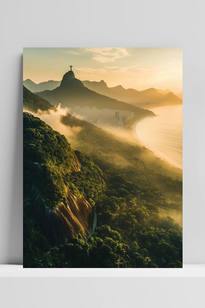 Rio de Janeiro op 3mm aluminium dibond