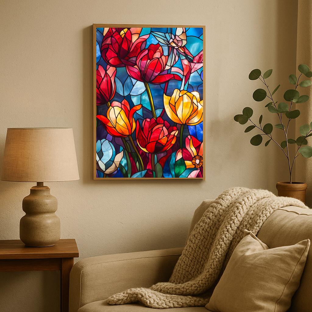 Tulips Mosaic poster sfeerbeeld 2