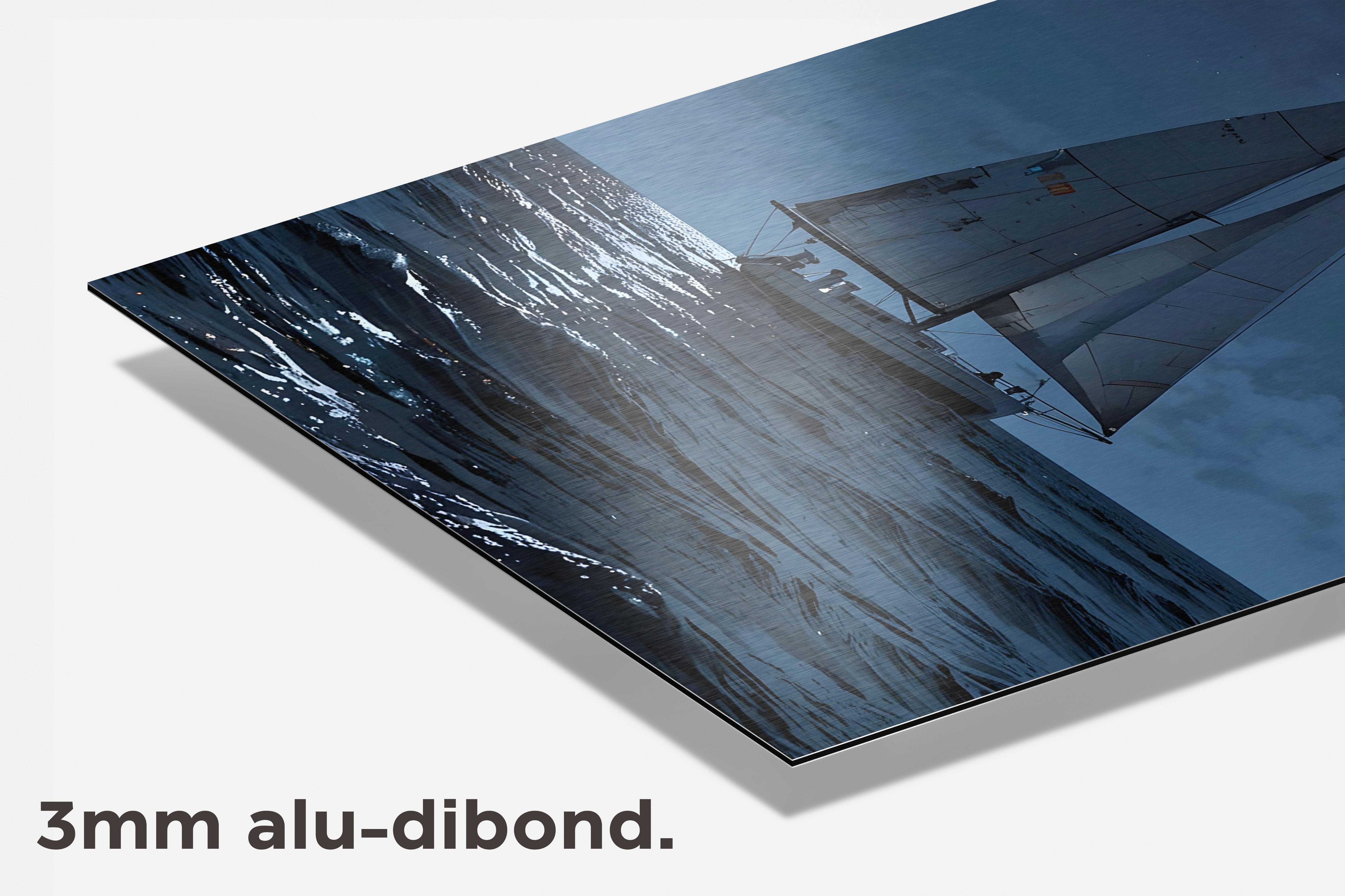 Nacht Zeilen dibond detail