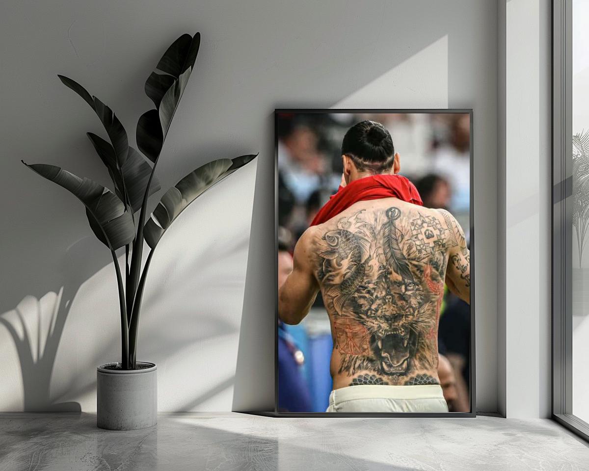 Zlatan Ibrahimović Tattoo poster van 25 Artstreet