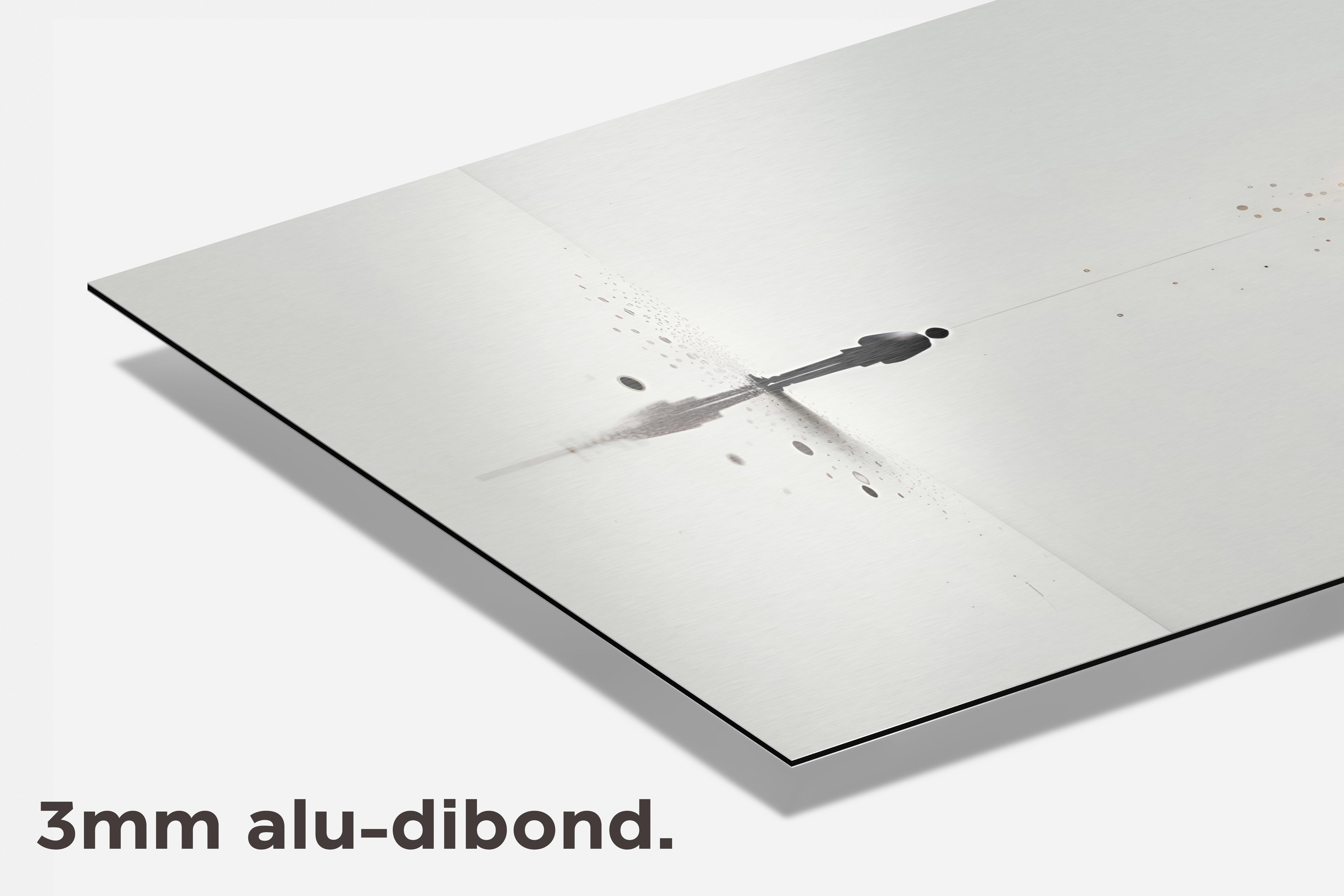 Ballon Minimalistisch dibond detail