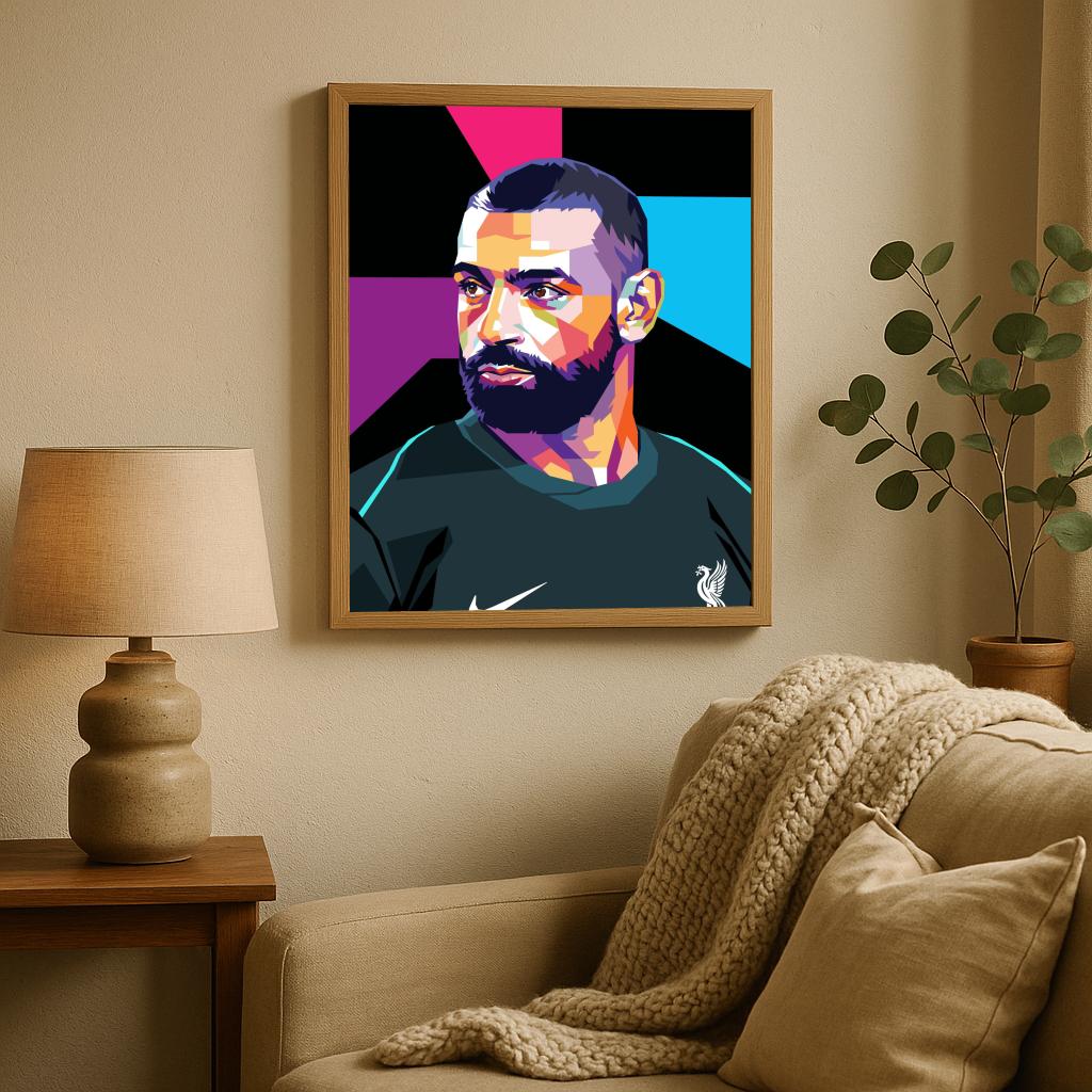 Mohamed Salah Black poster sfeerbeeld 2