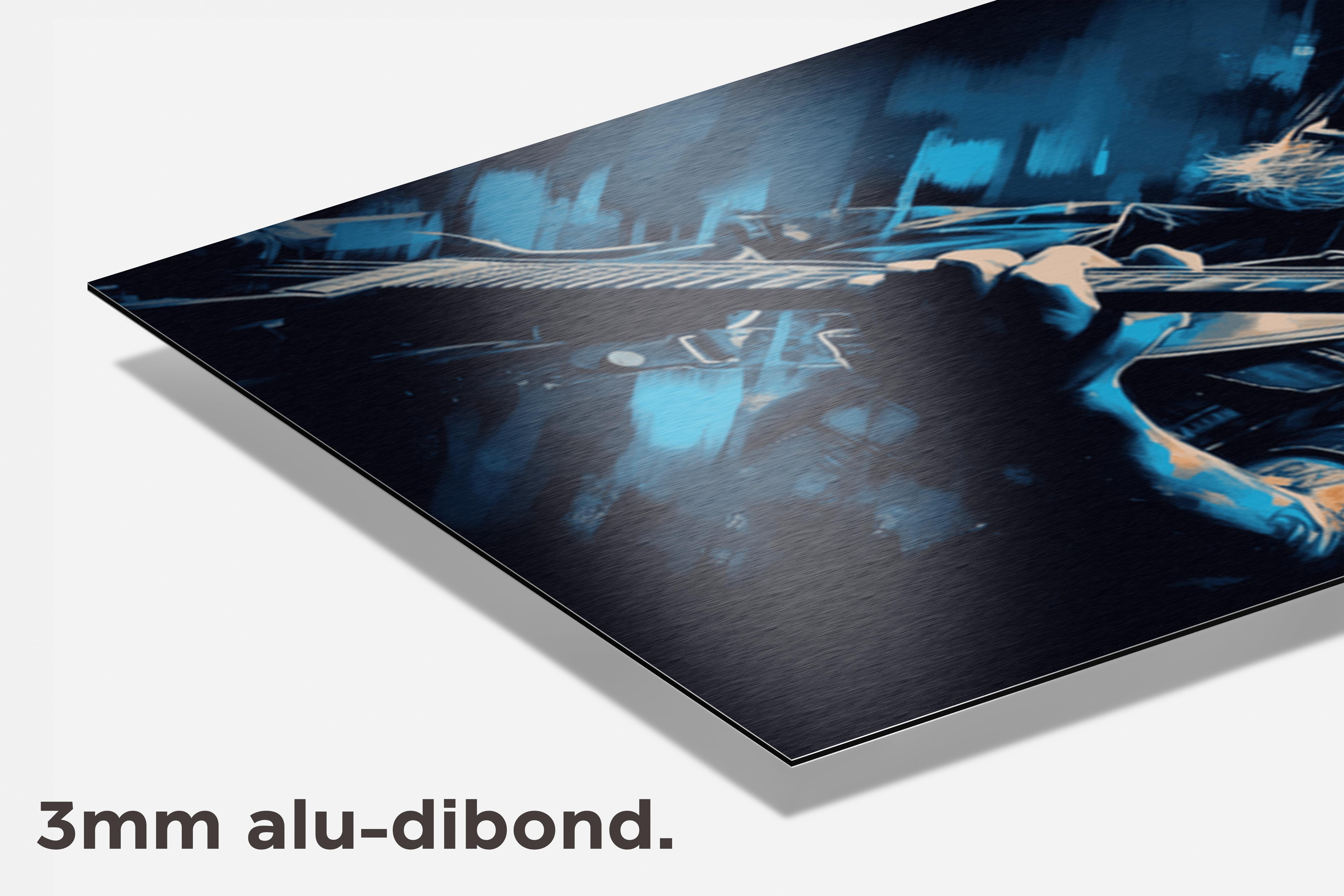 James Hetfield Metallica dibond detail
