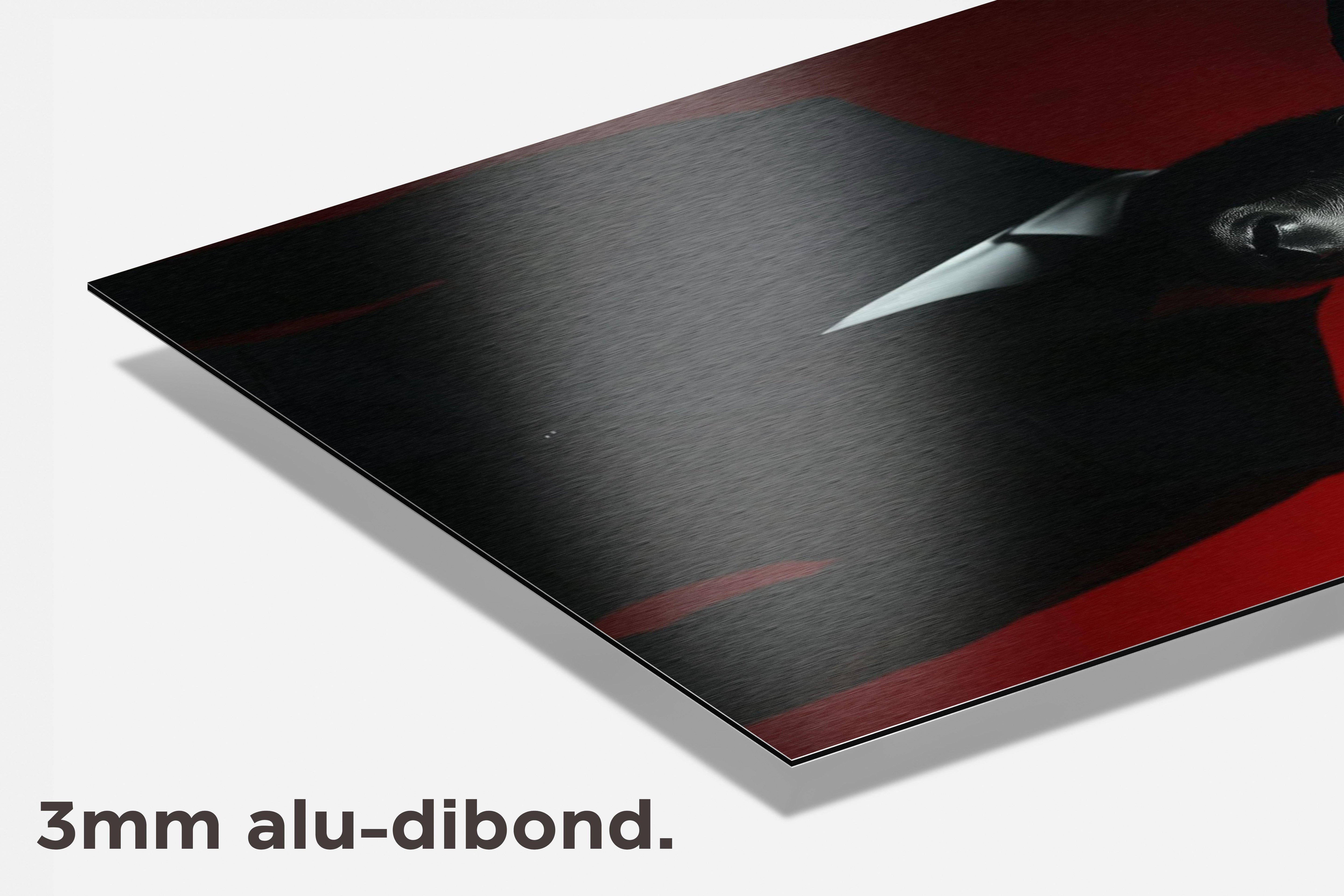 Geitenman in Pak dibond detail