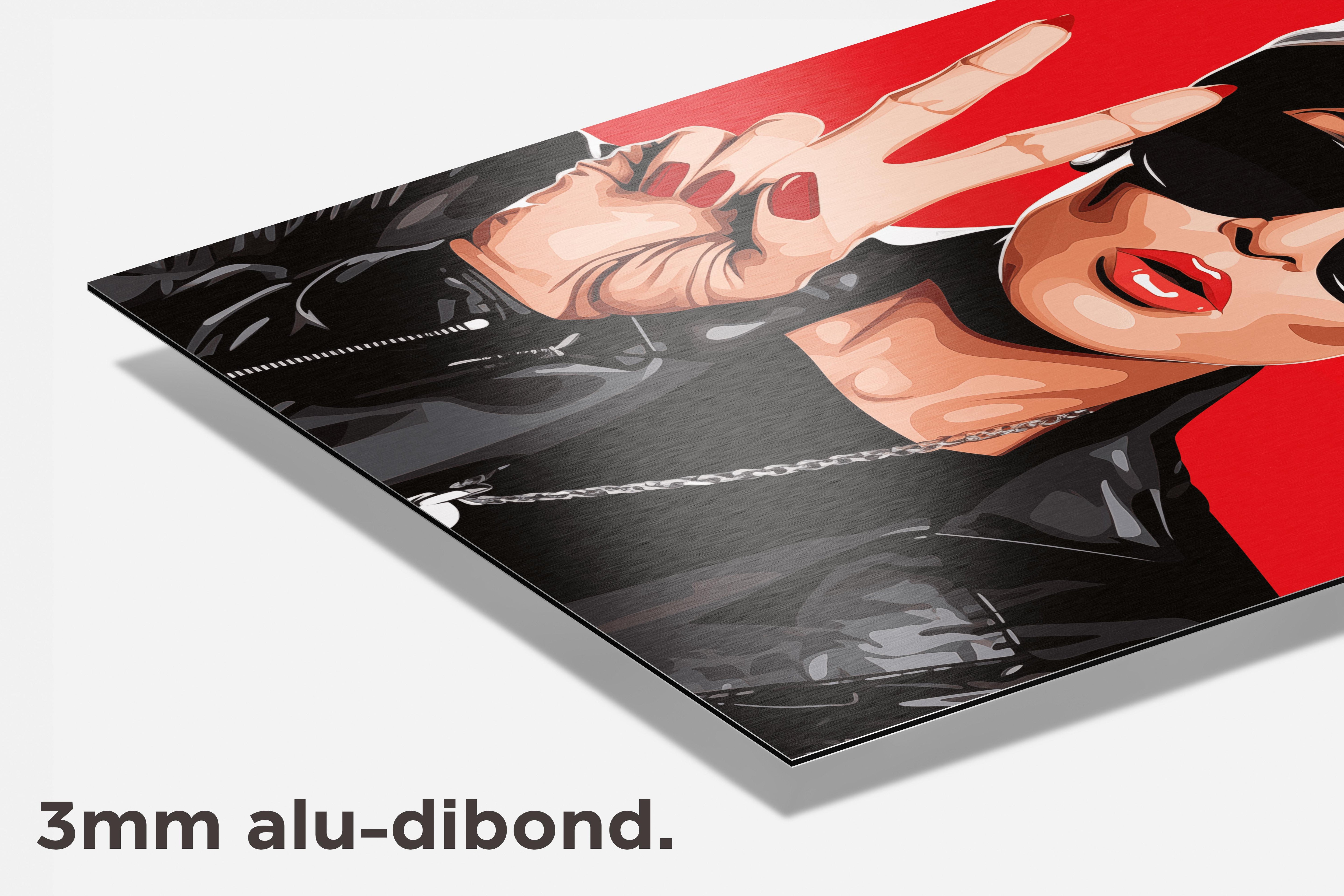 Kris Jenner Peace dibond detail