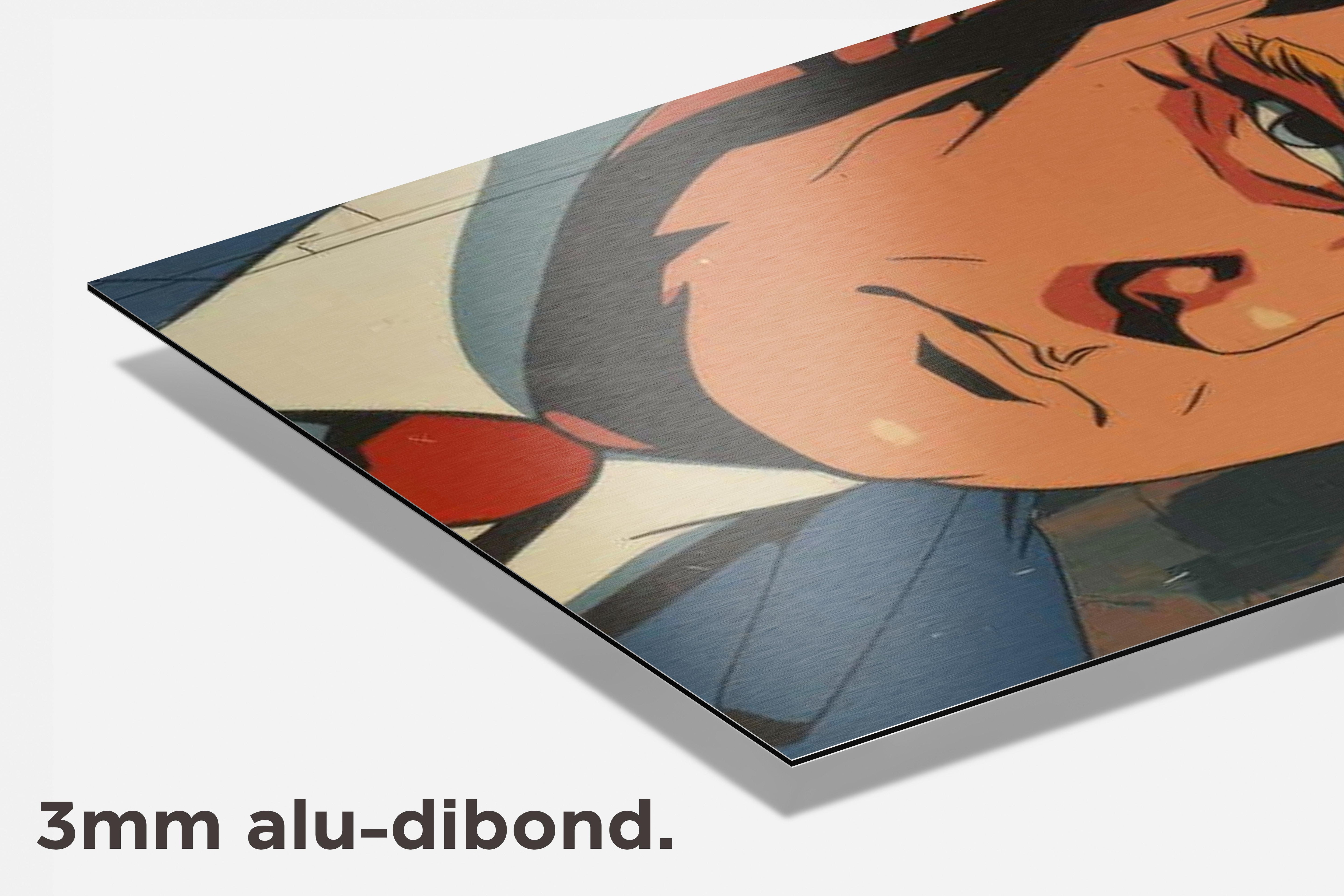 Donald Trump Cartoon dibond detail