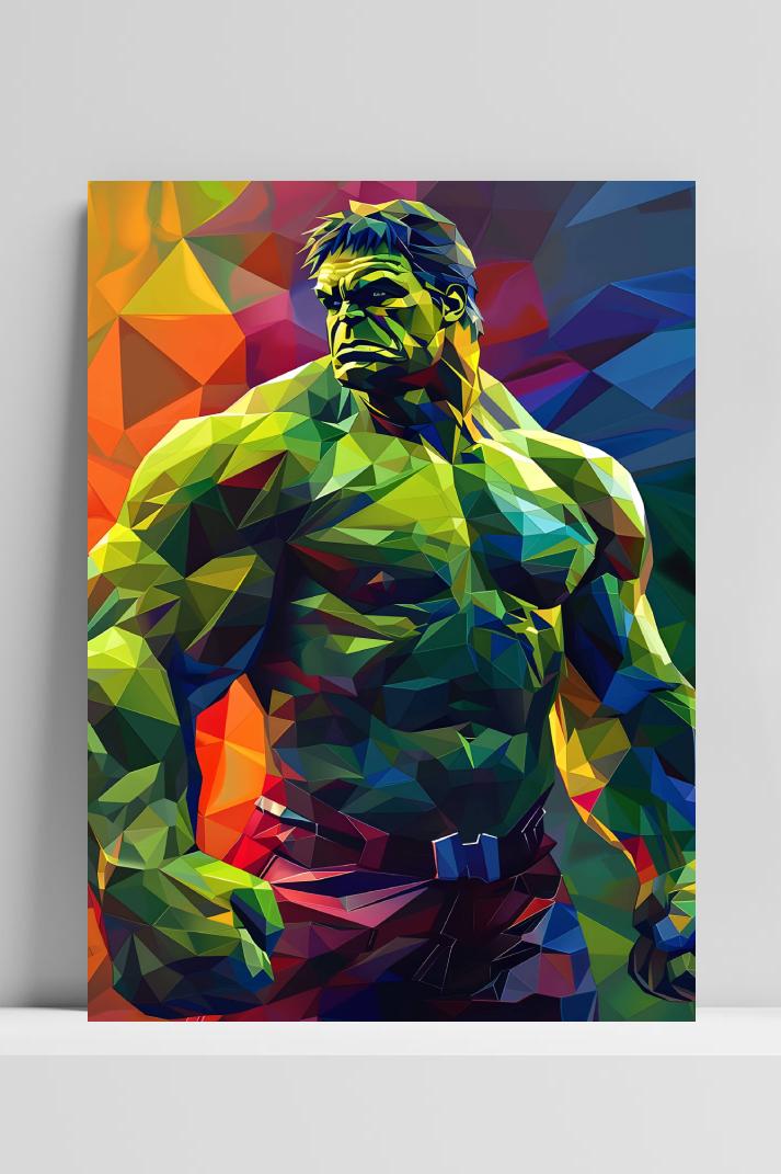 Hulk op 3mm aluminium dibond