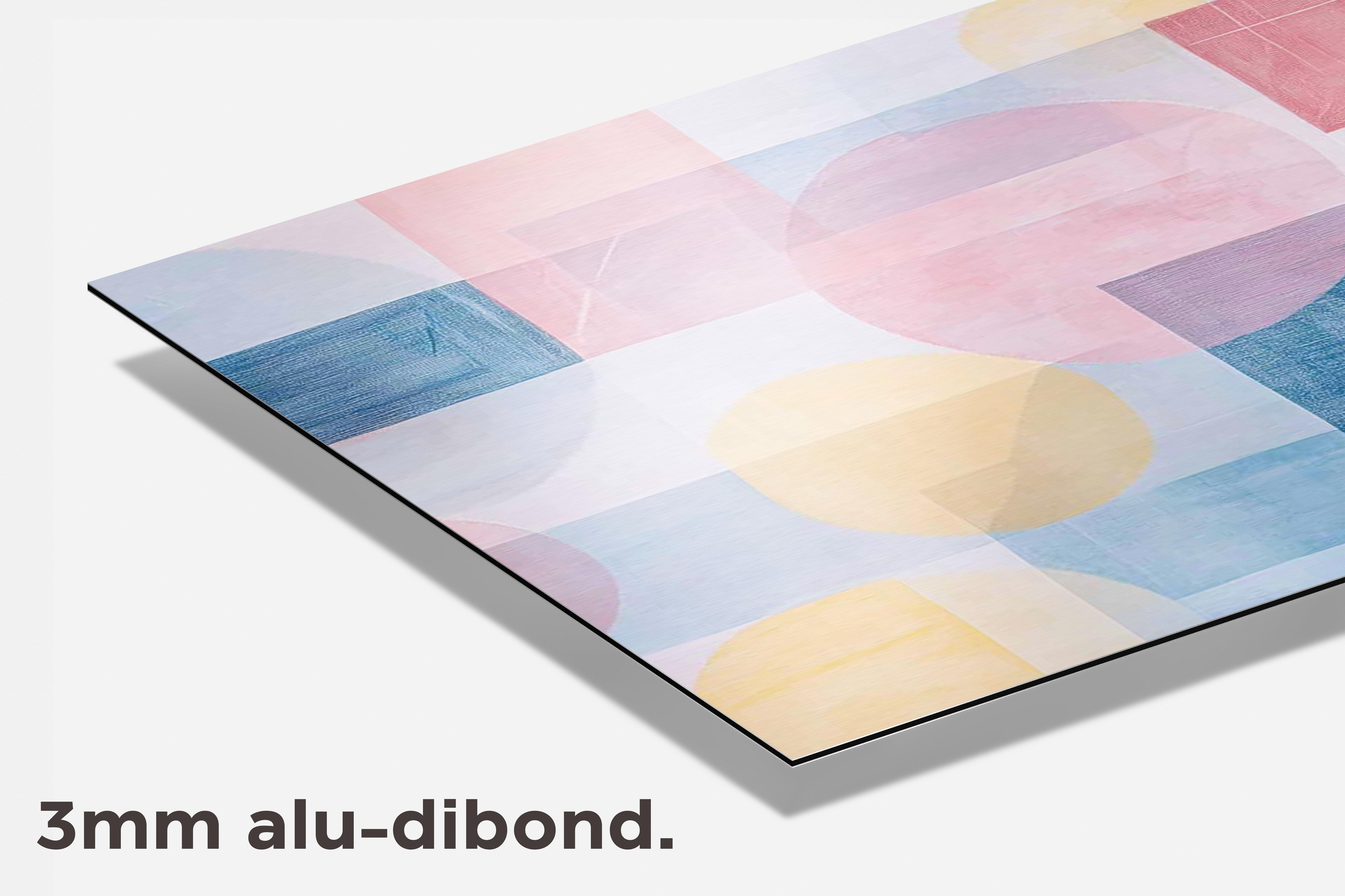 Vormen Kleurrijk dibond detail