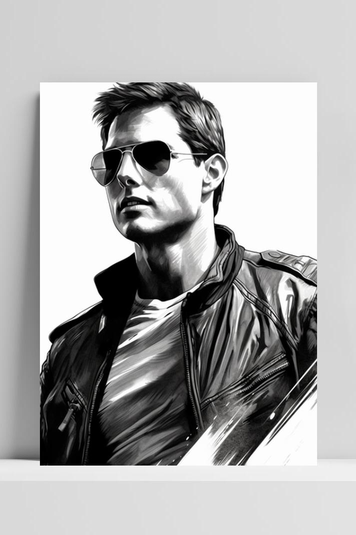 Cruise Top Gun op 3mm aluminium dibond