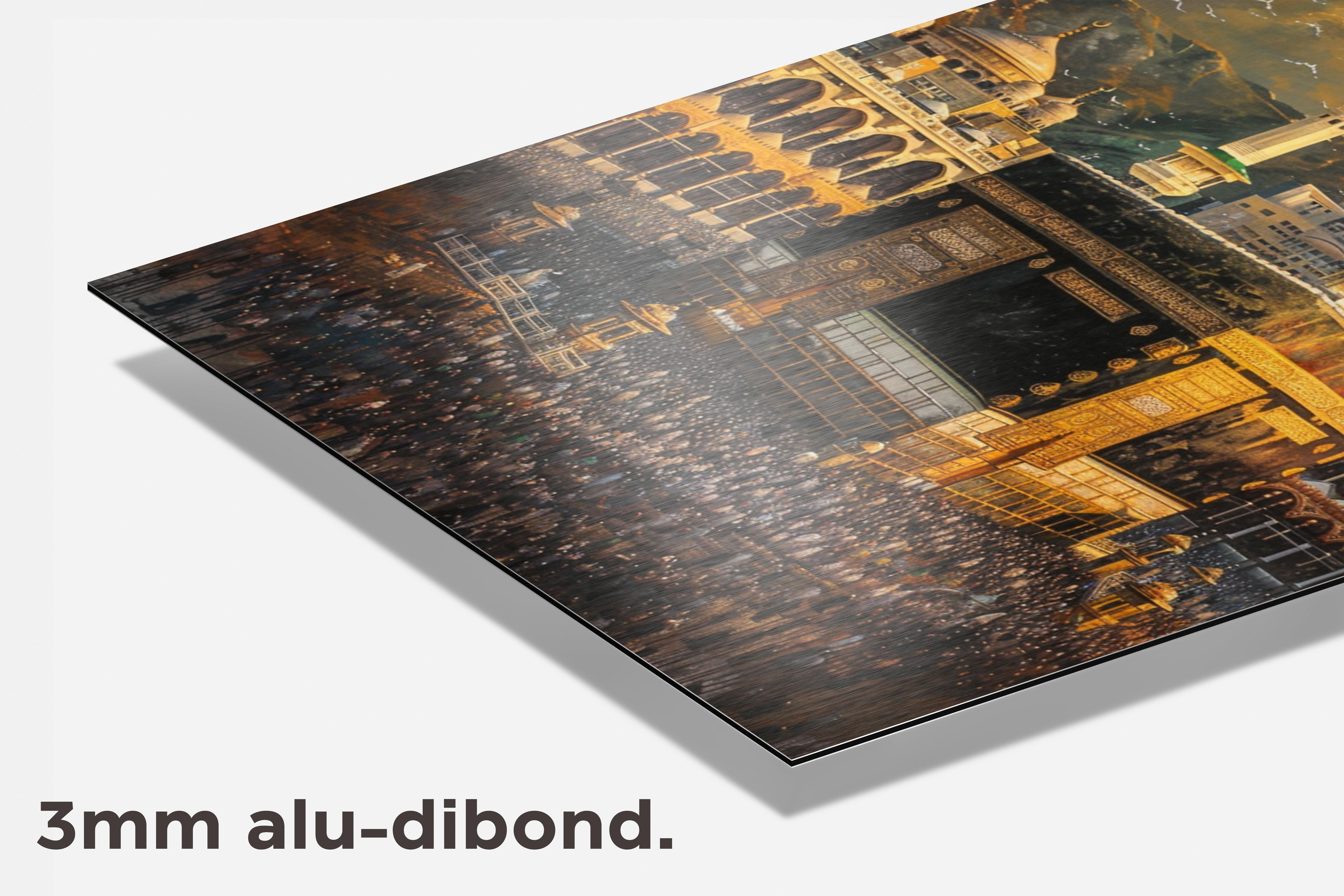 Kaaba moskee dibond detail