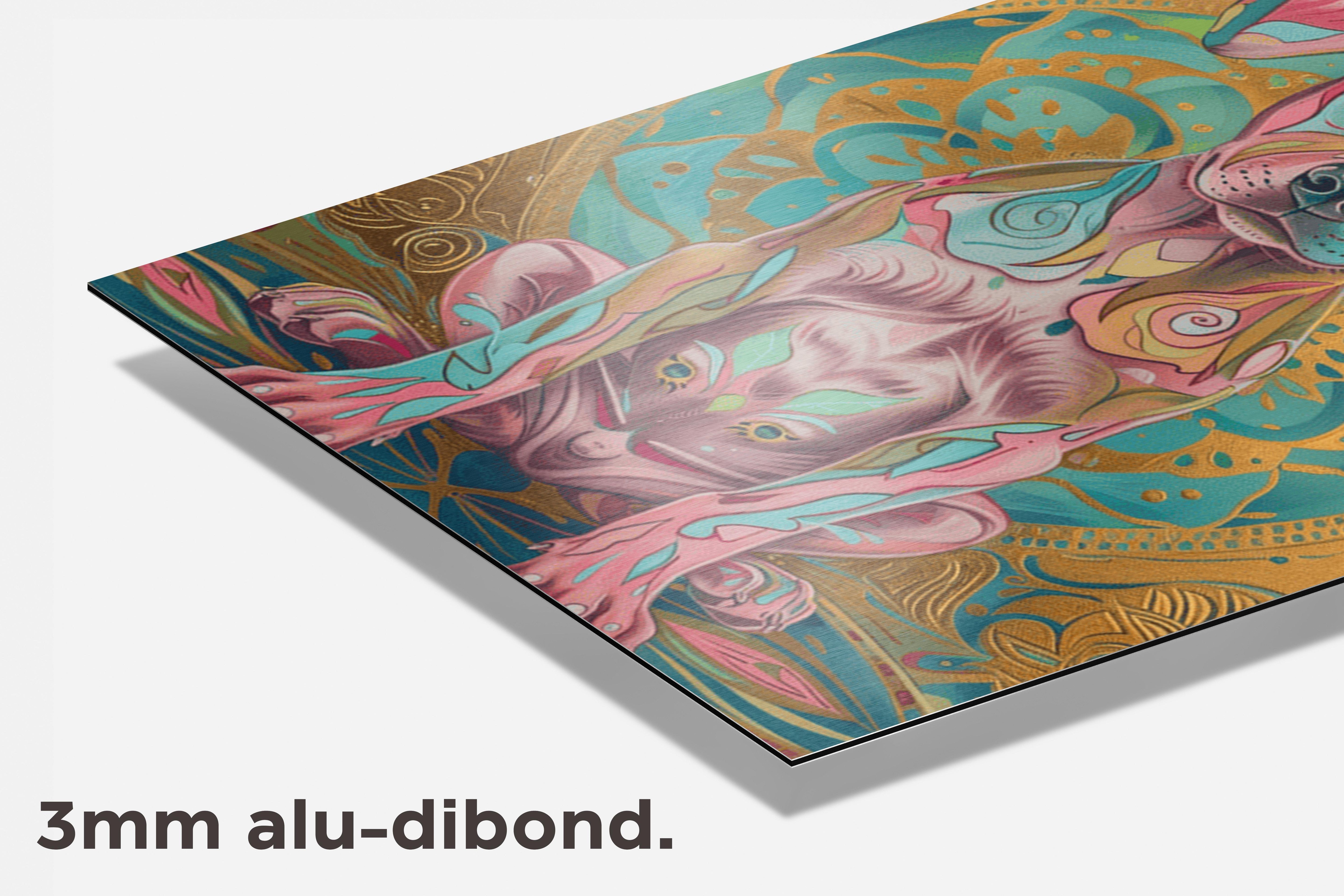 Hond dibond detail