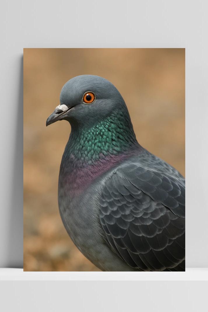 Pigeon Bird en un interior