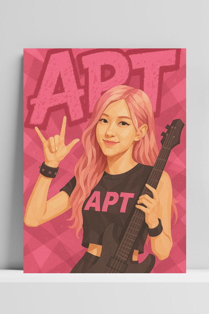 ROSÉ APT BLACKPINK dans un intérieur