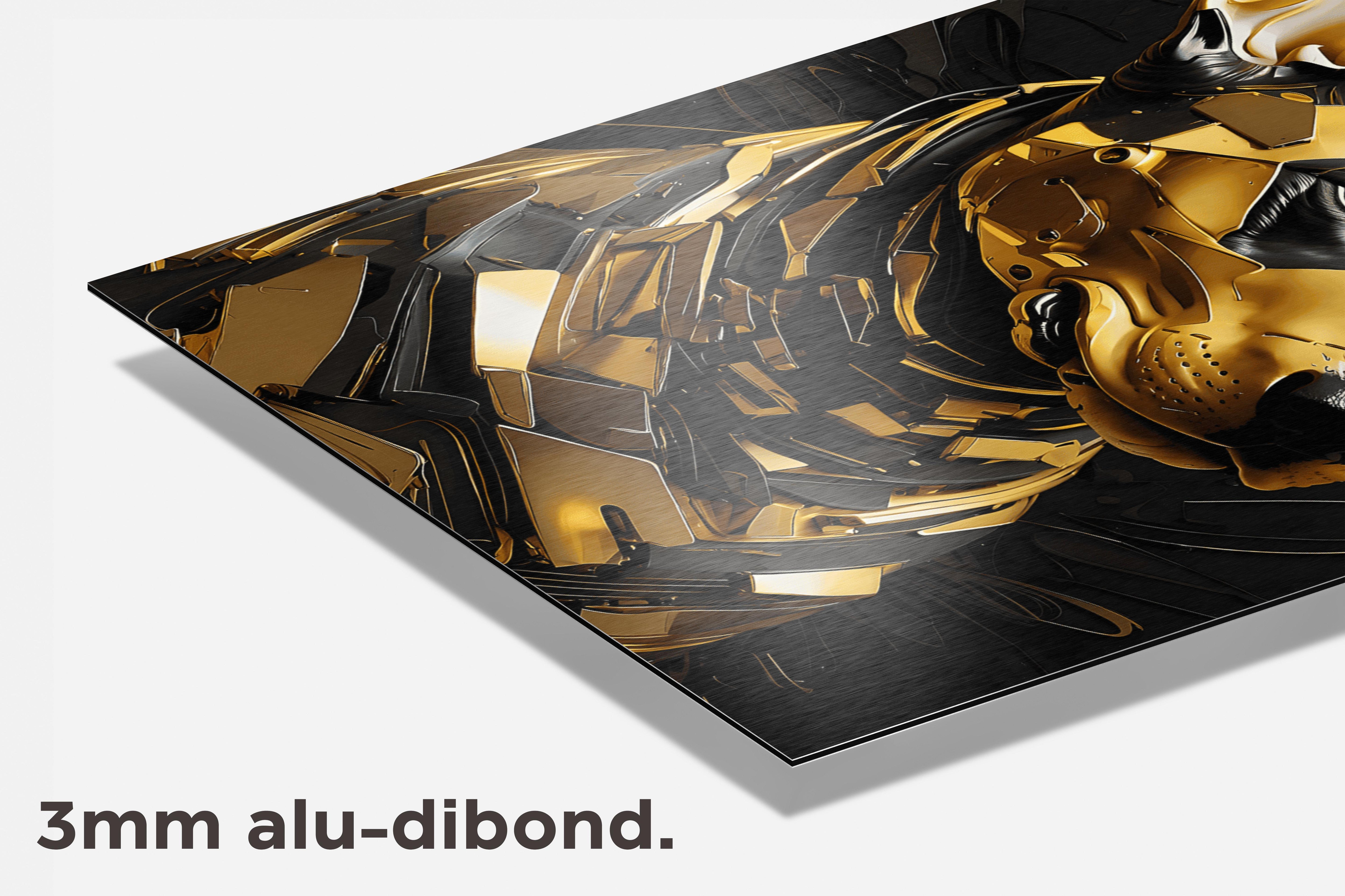 Terrier Goud dibond detail