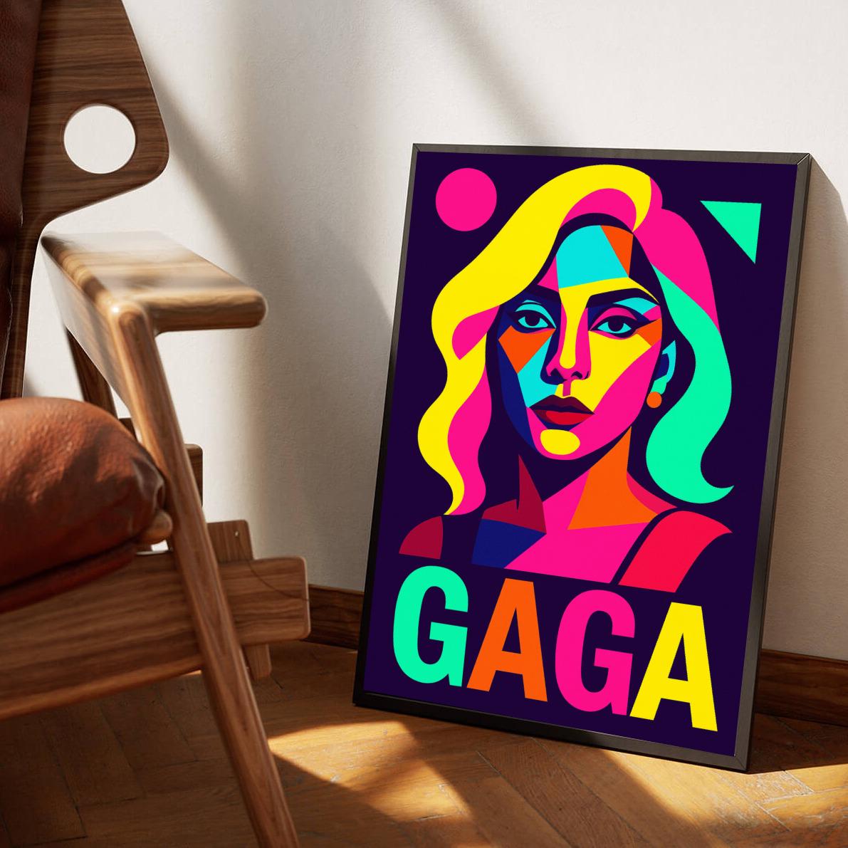 Lady Gaga Pop Art poster sfeerbeeld 3