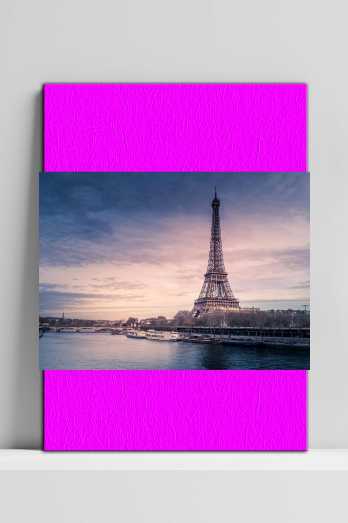 Parijs op 3mm aluminium dibond