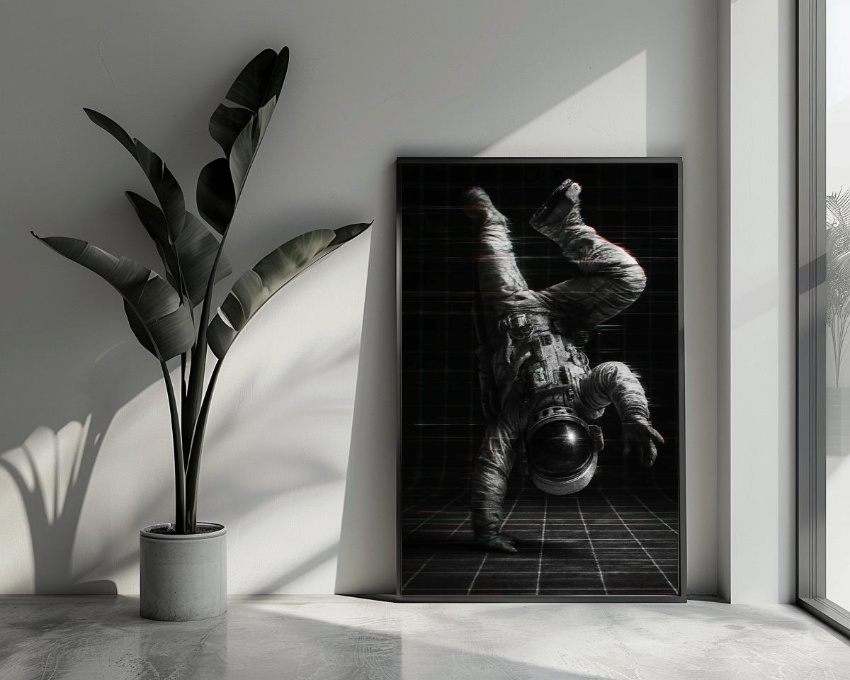 Astronaut Handstand poster van 25 Artstreet