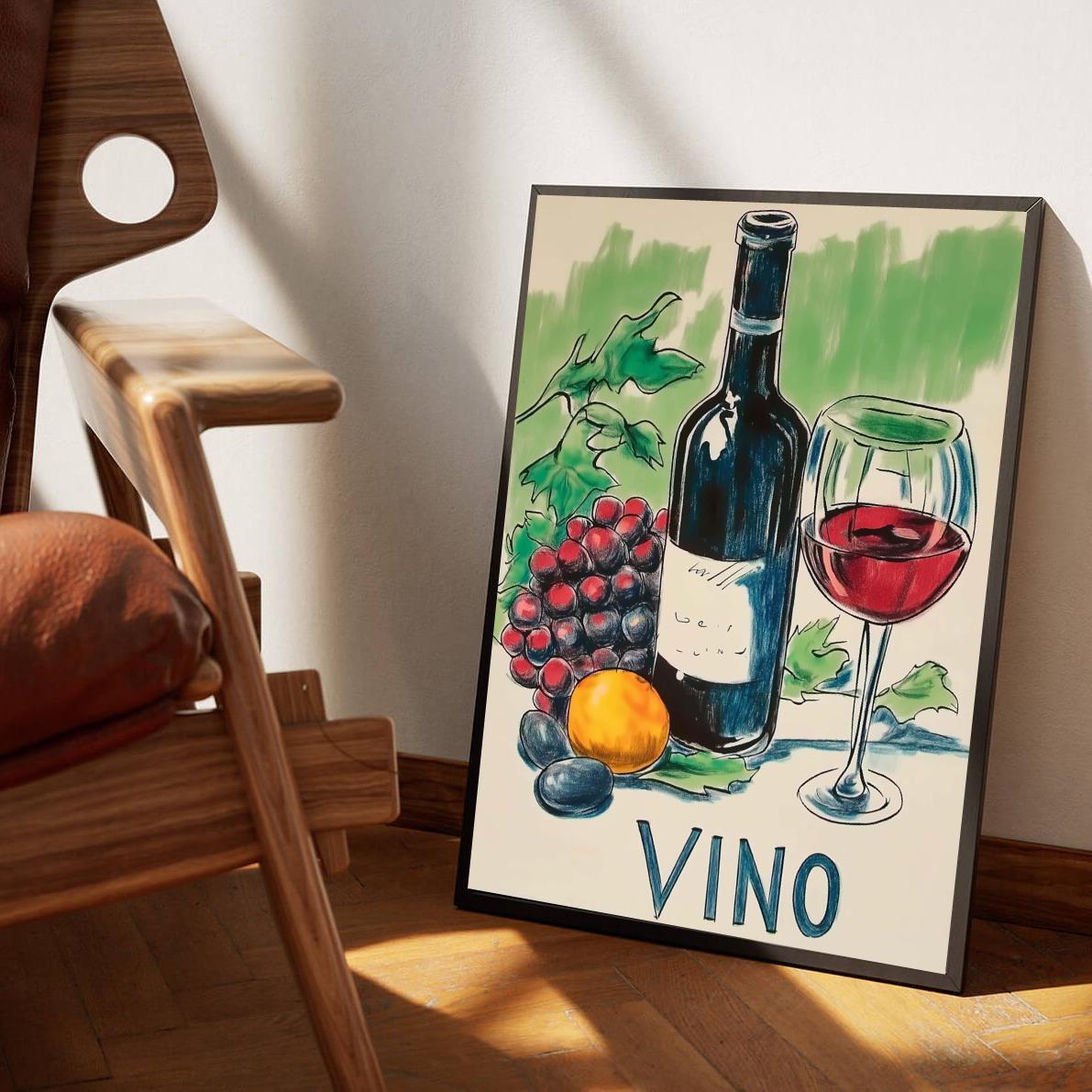 Vino Text poster sfeerbeeld 1