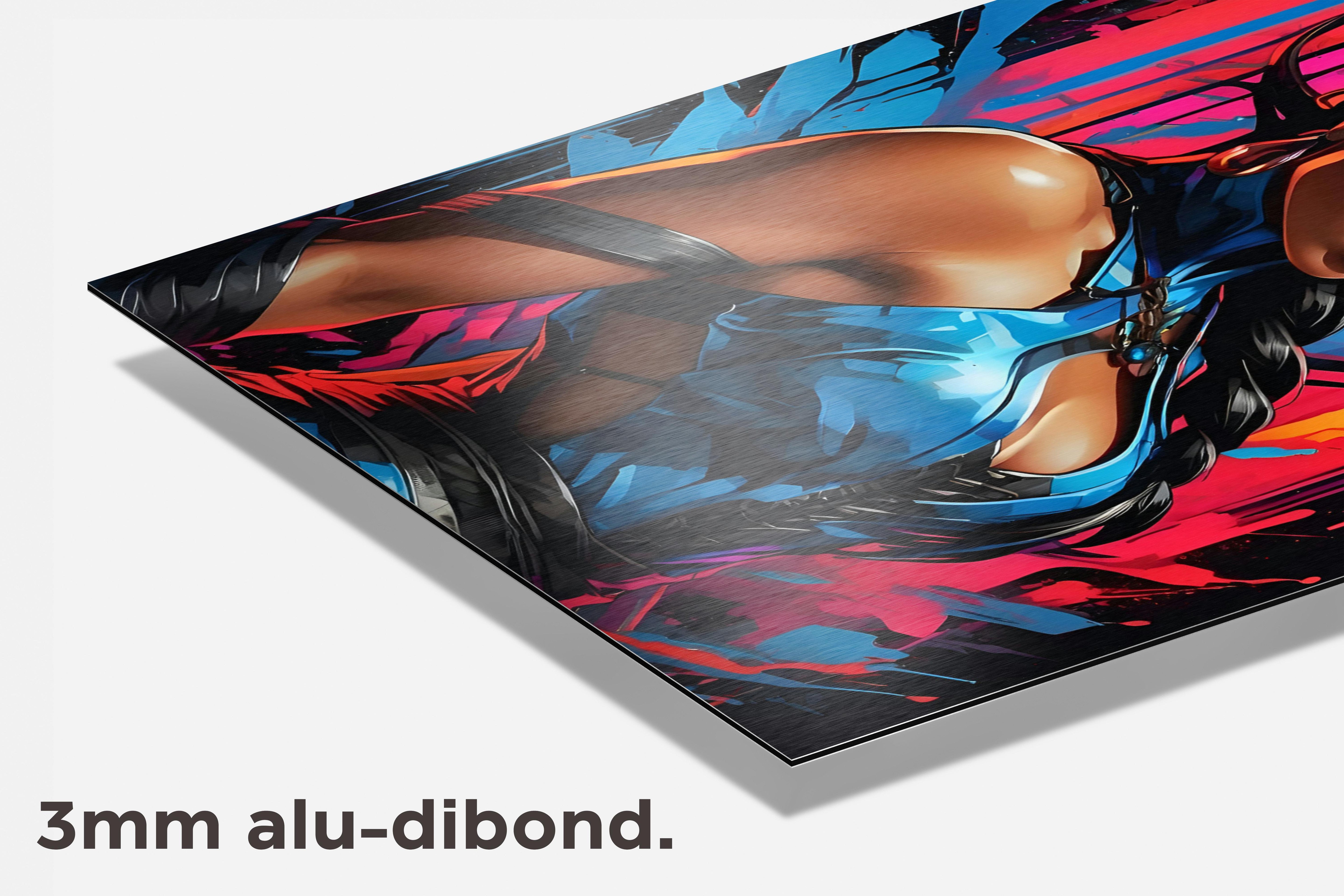 Kitana Mortal Kombat dibond detail