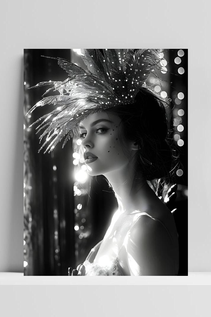 Vintage Veerhoed op 3mm aluminium dibond