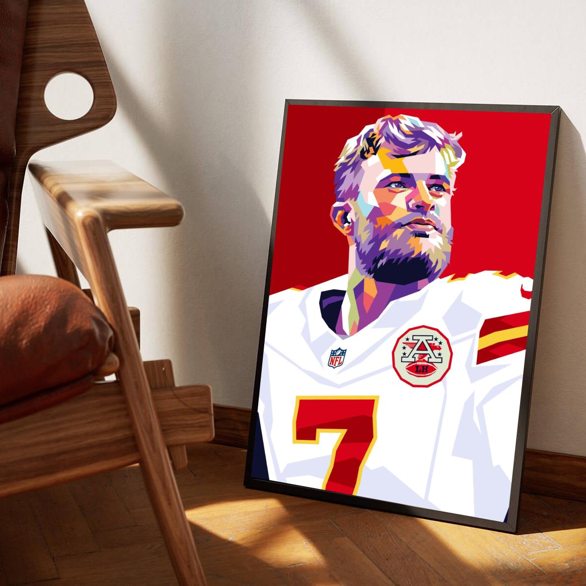 Harrison Butker Pop Art poster sfeerbeeld 1