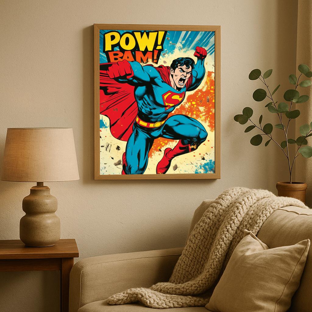 Pow Bam Superman poster sfeerbeeld 1