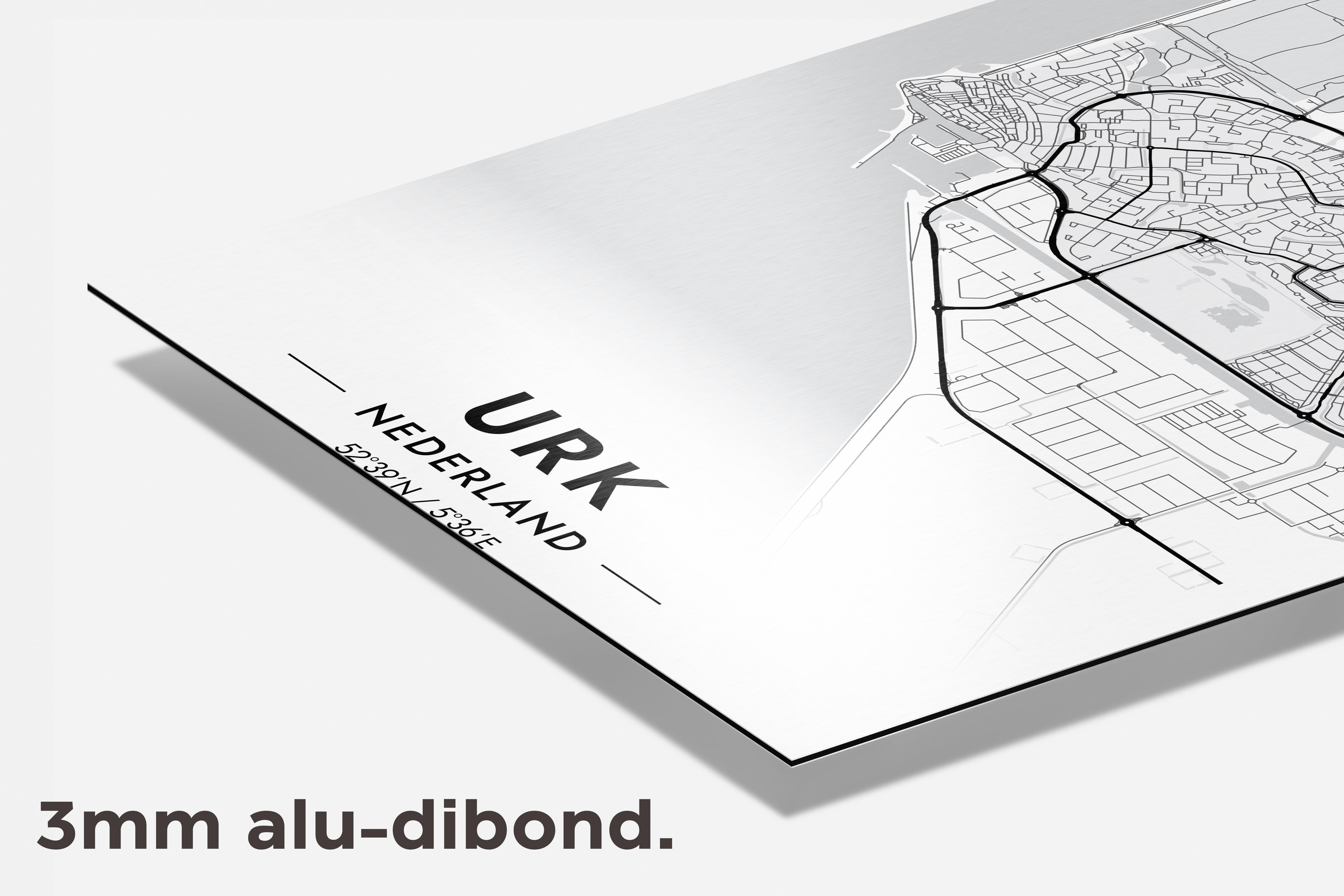 Urk  Map dibond detail