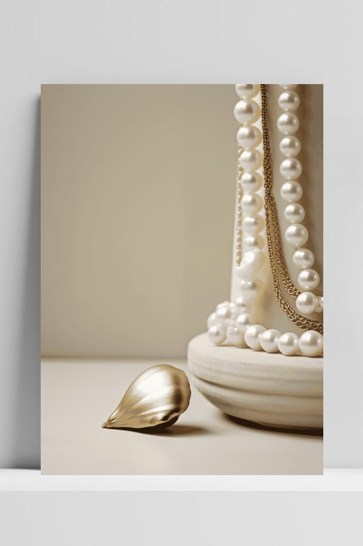 Parels Goud op 3mm aluminium dibond