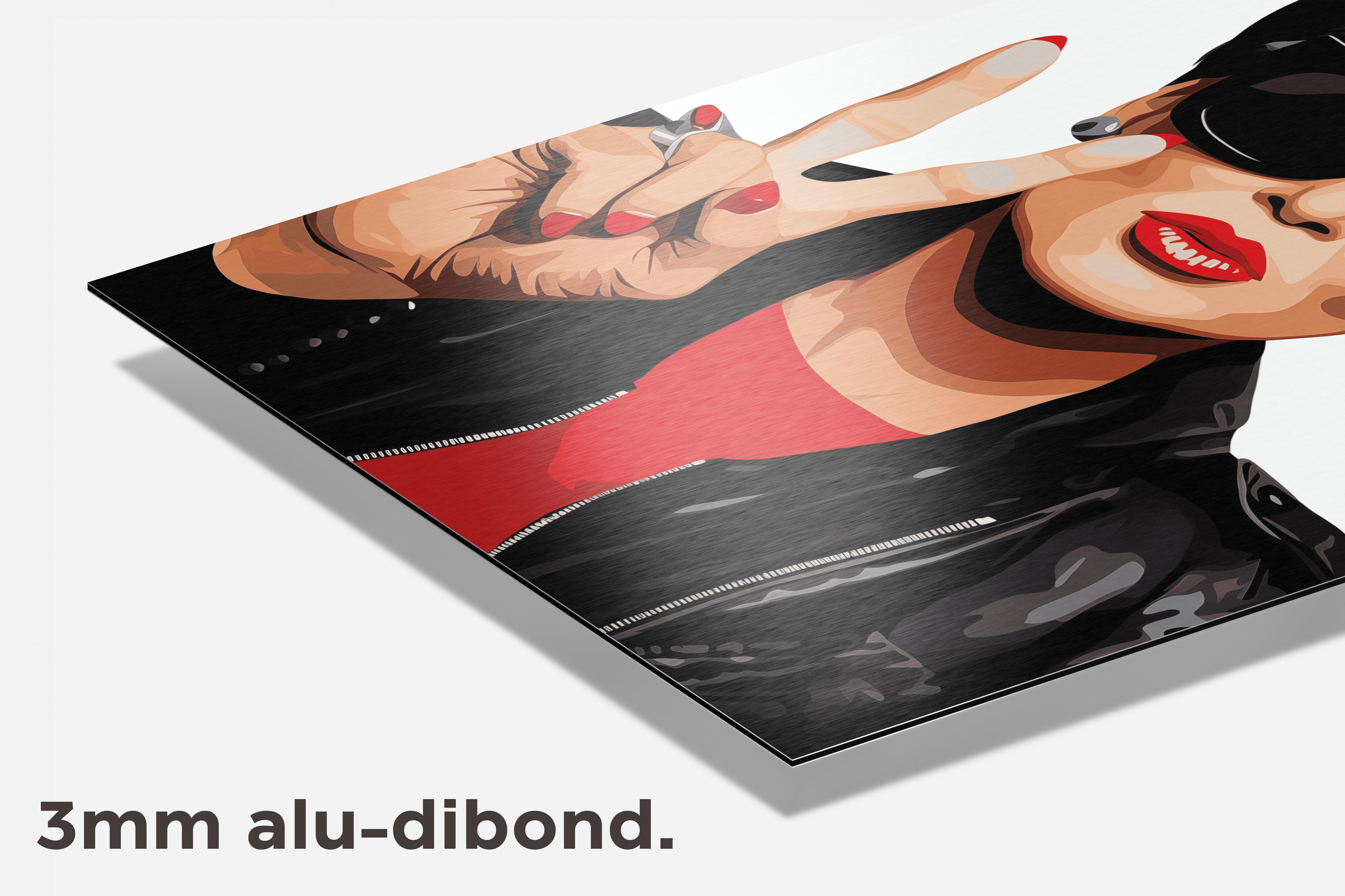 Kris Jenner dibond detail