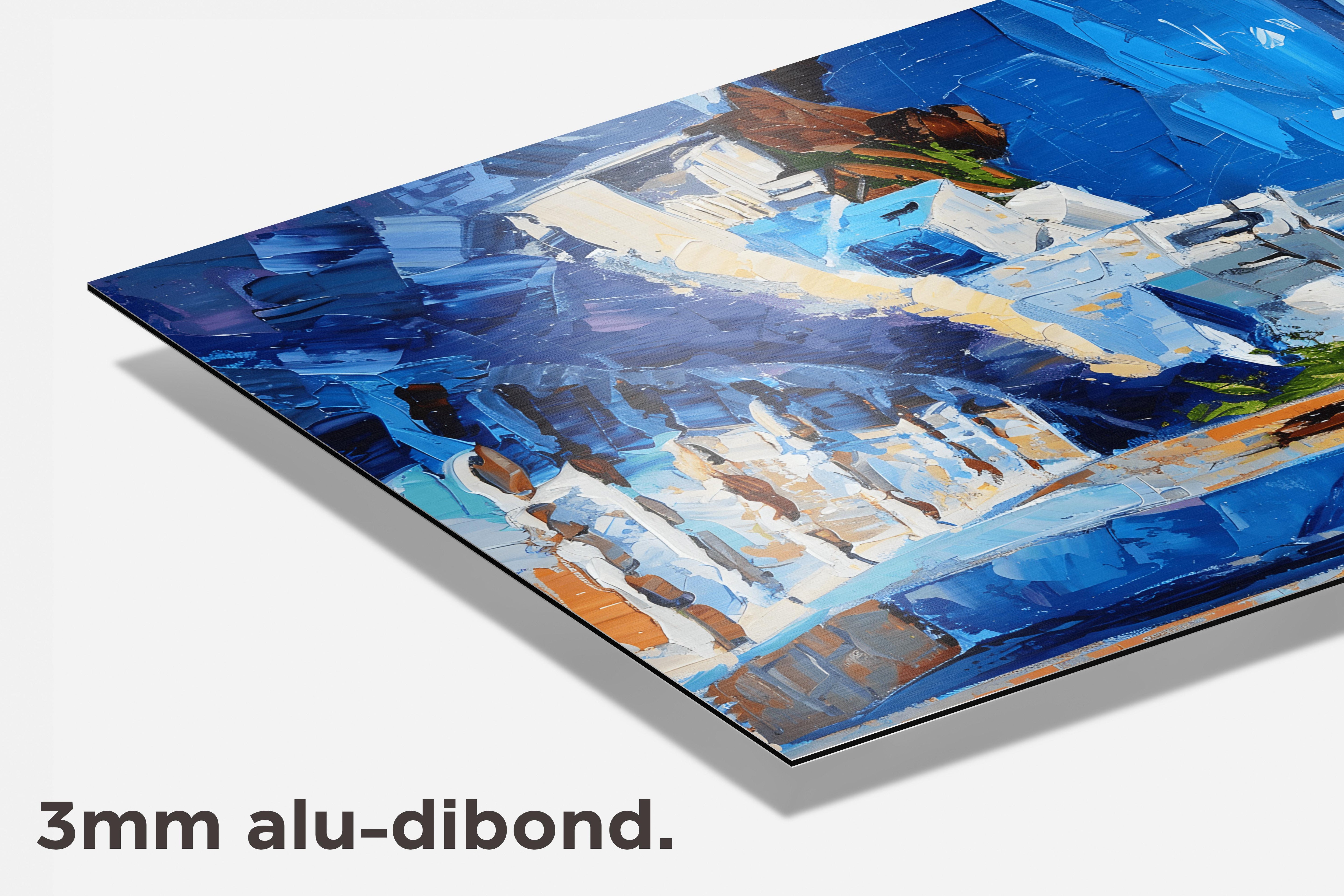 Griekenlandaquarel dibond detail