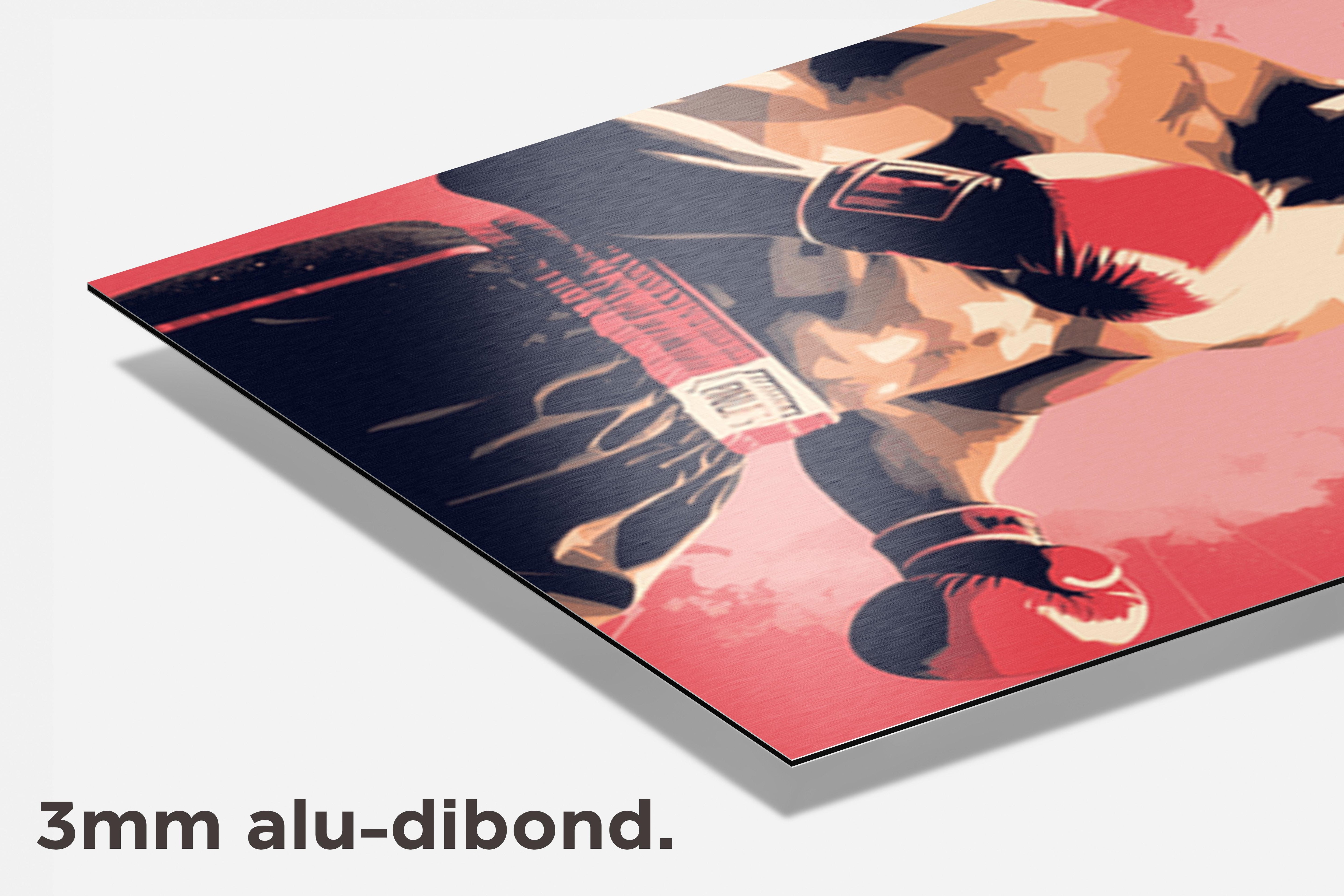 Muhammad Ali Poster dibond detail