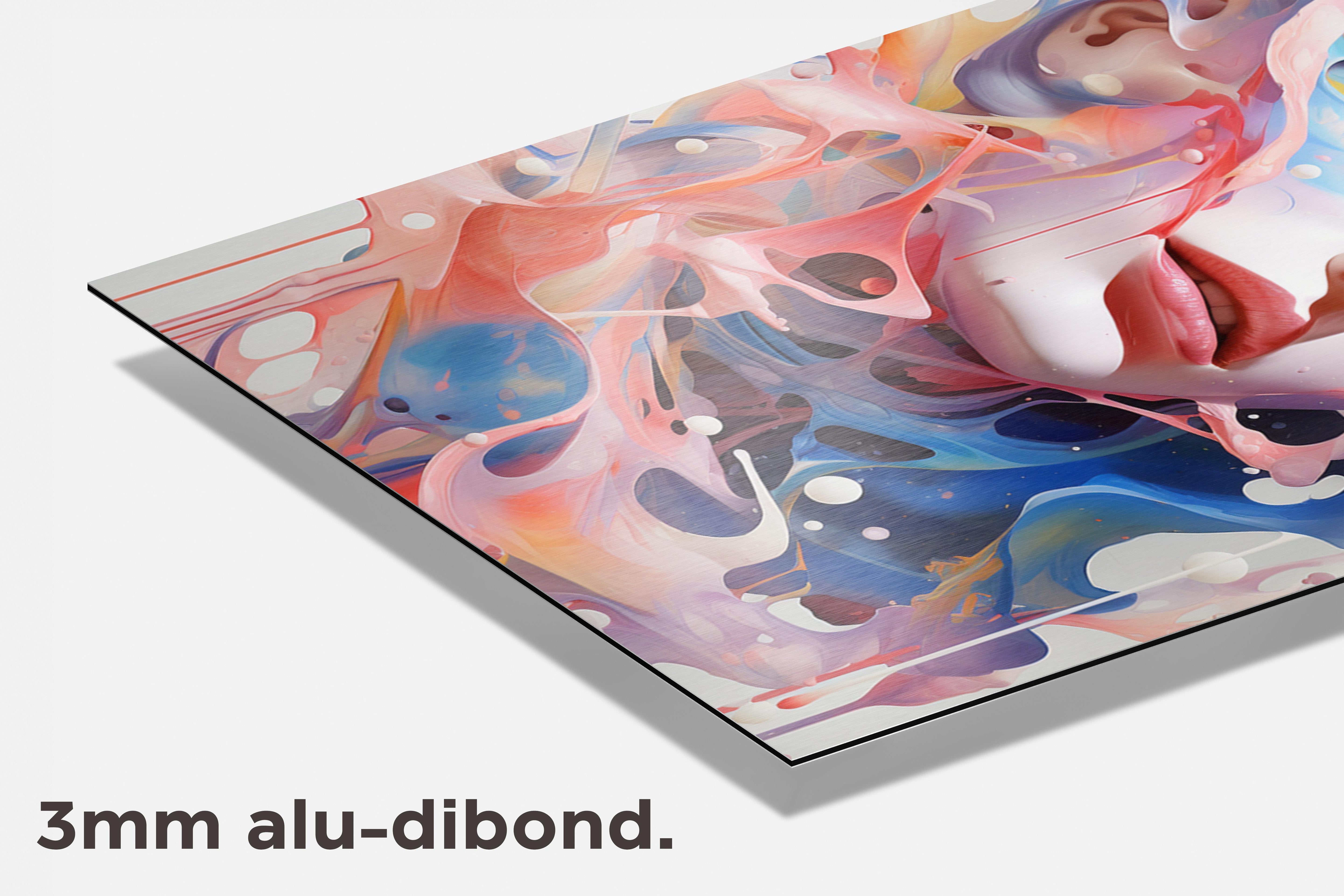 Roze dibond detail