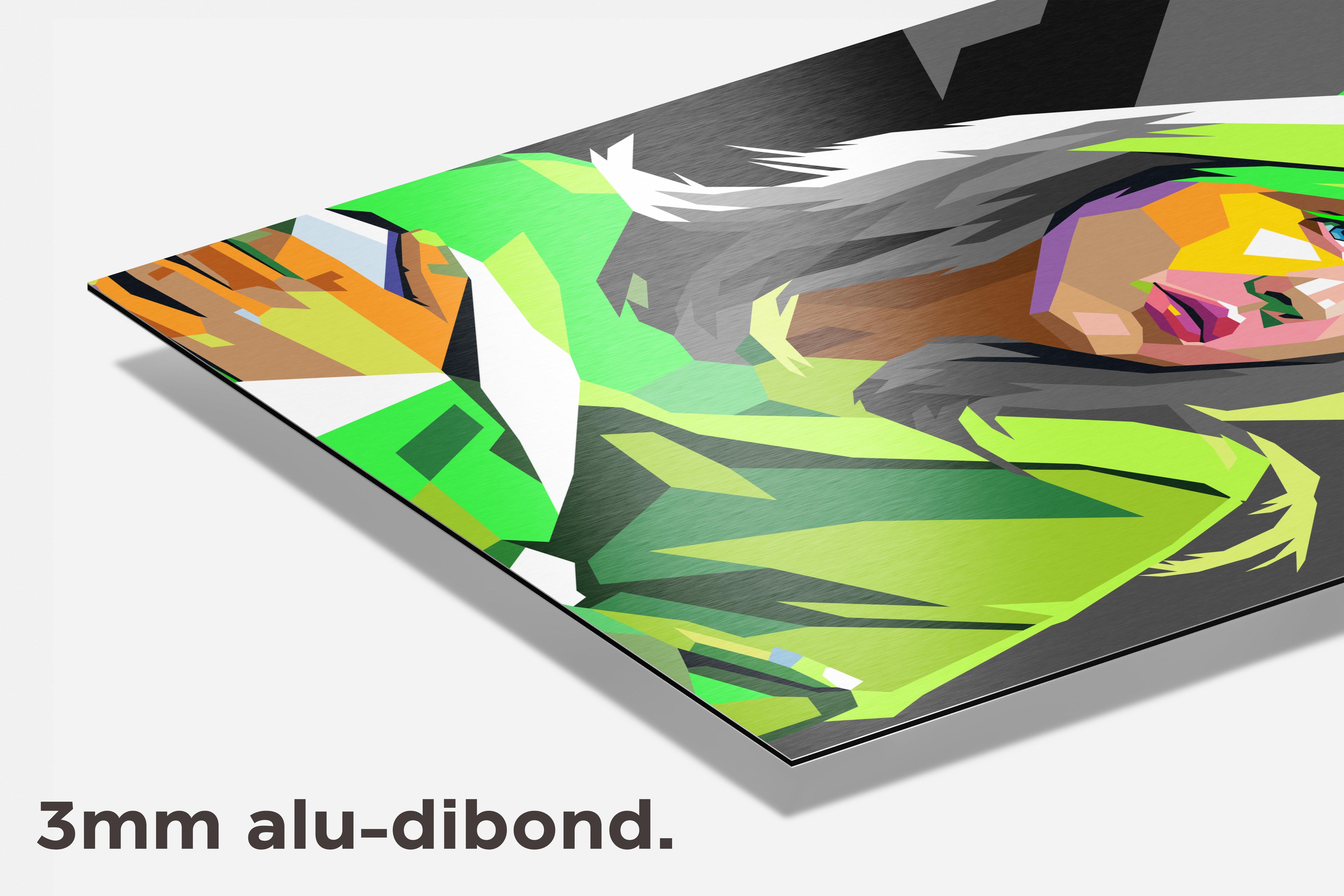 Billie Eilish Pop dibond detail