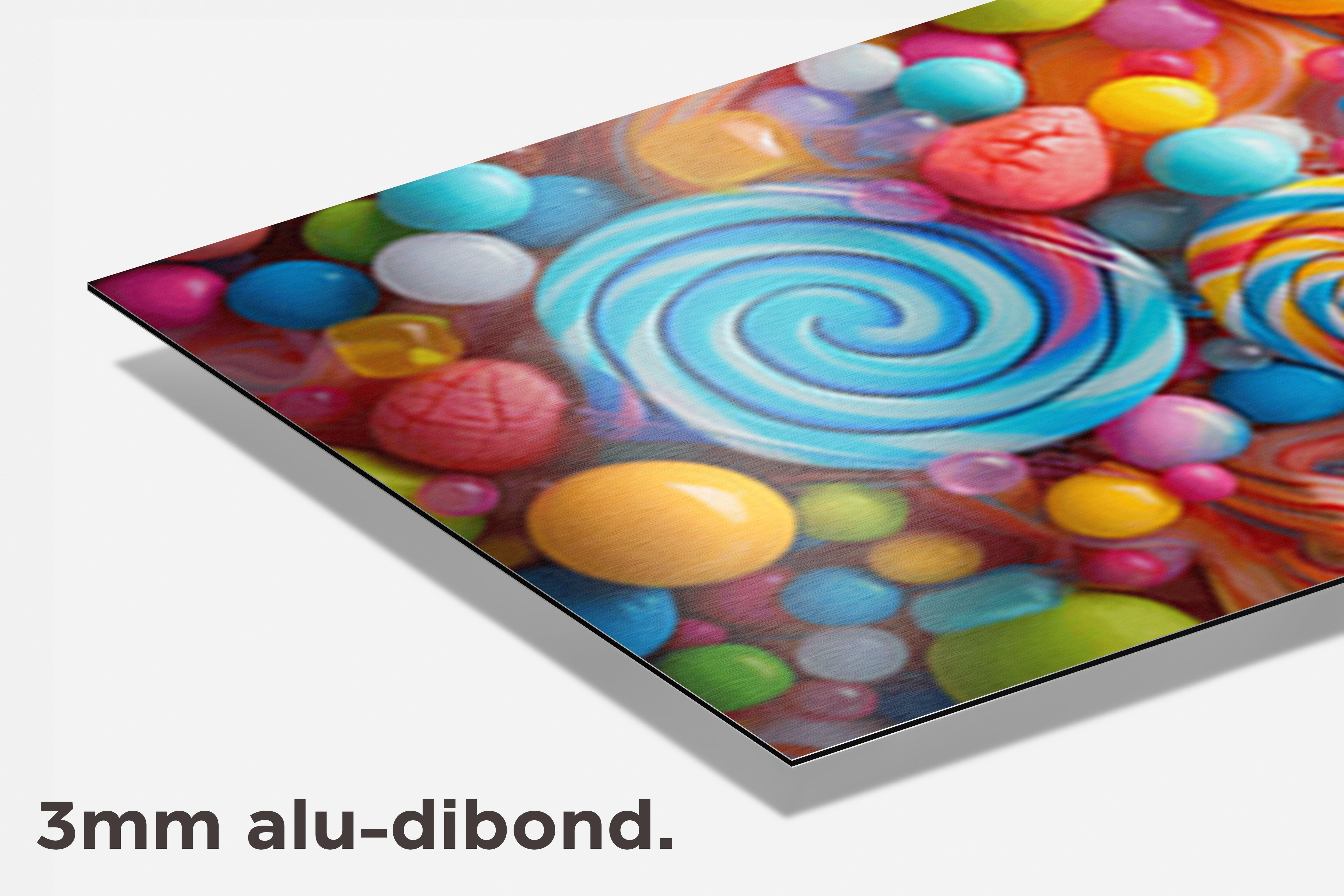 Lollies en Snoep dibond detail