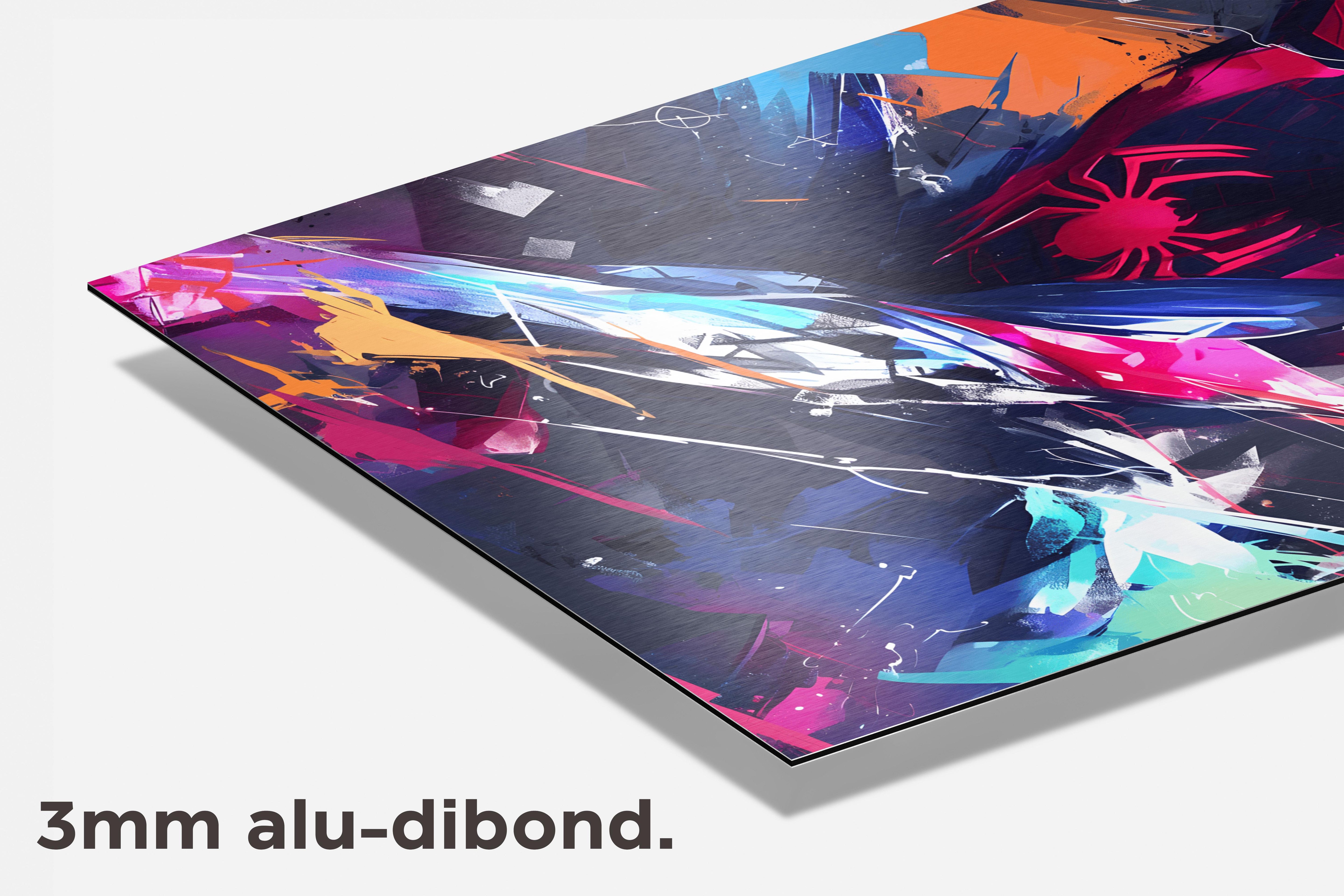 Spiderman dibond detail